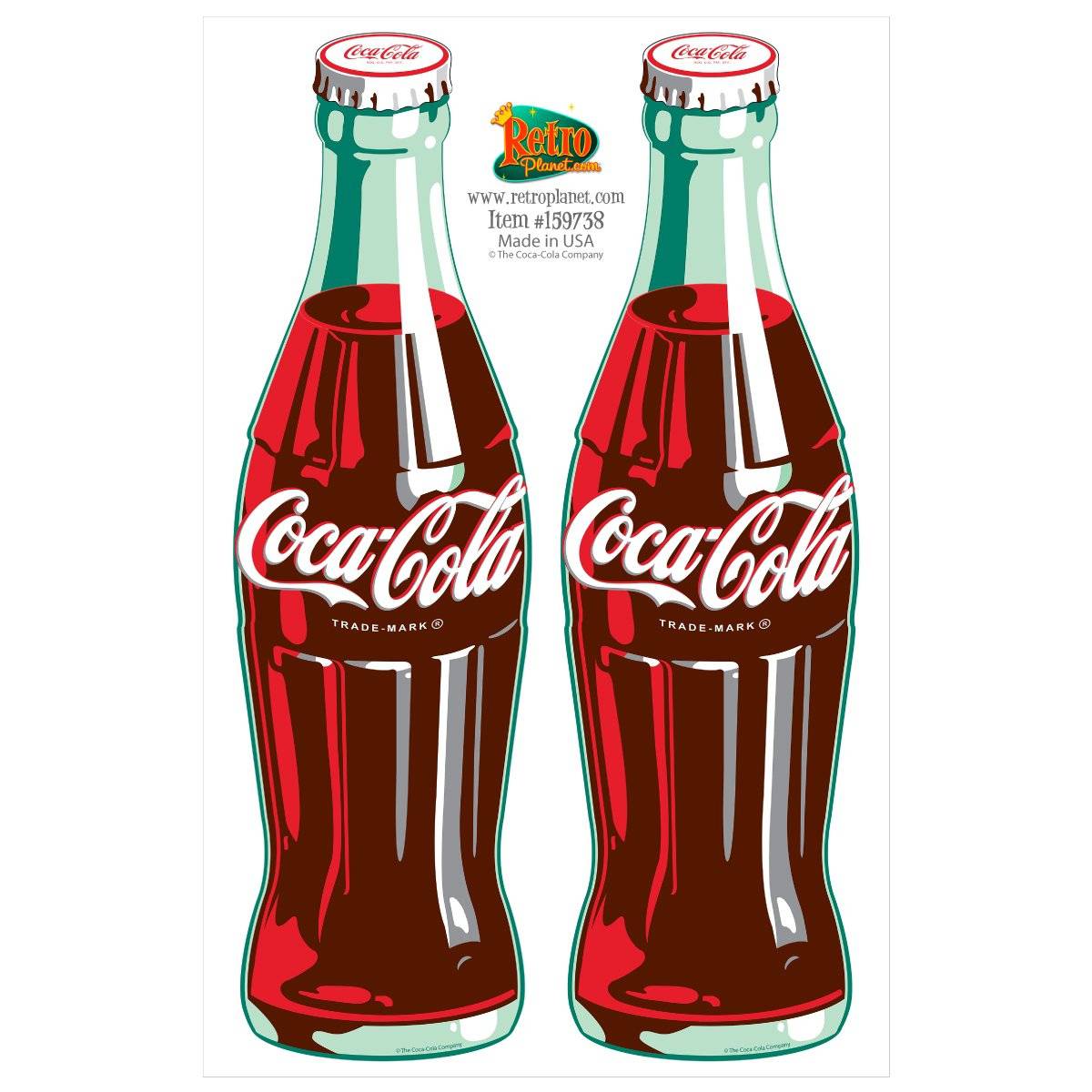 Цветная страница раскраски coca cola