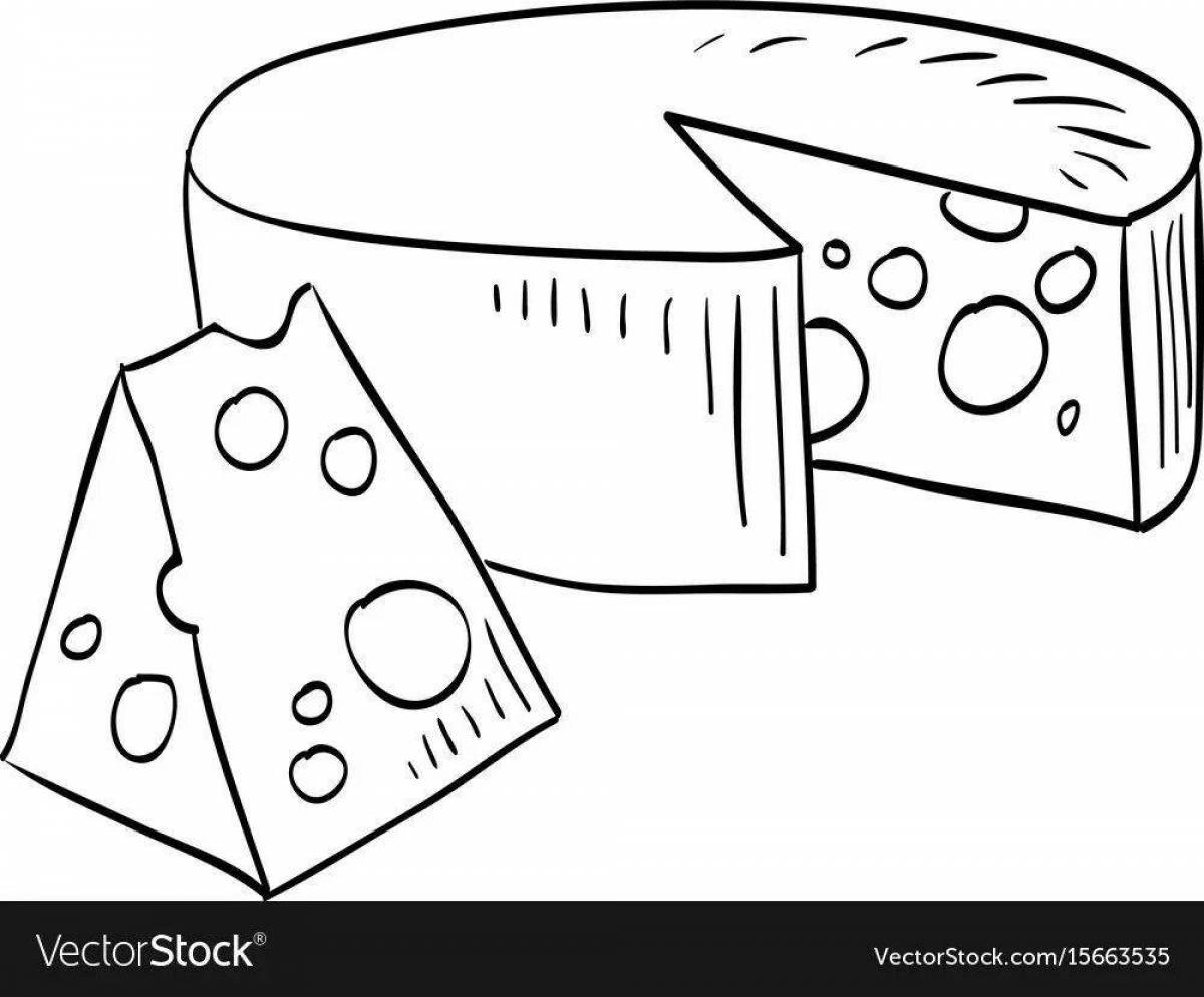 Shiny Cheese coloring page
