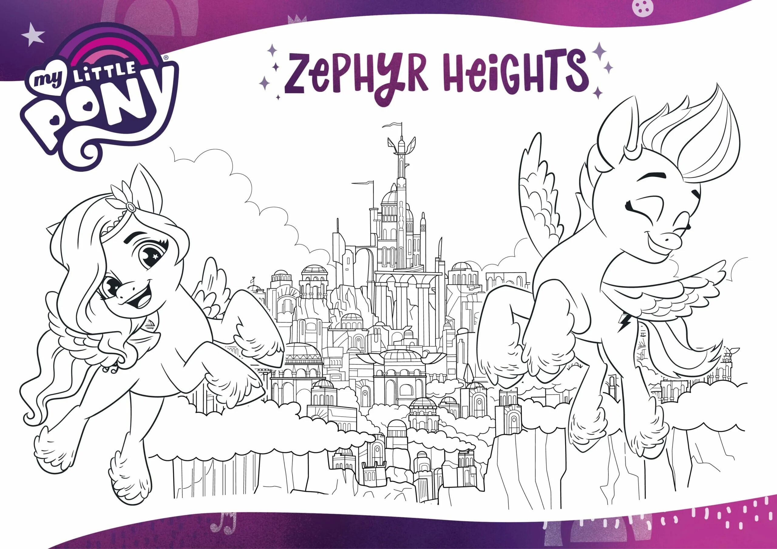 Coloring page jubilant pony izzy