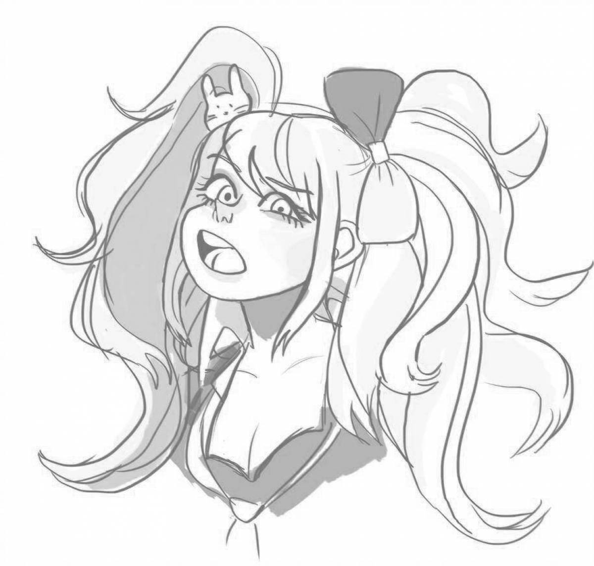 Photo Coloring book dazzling junko enoshima