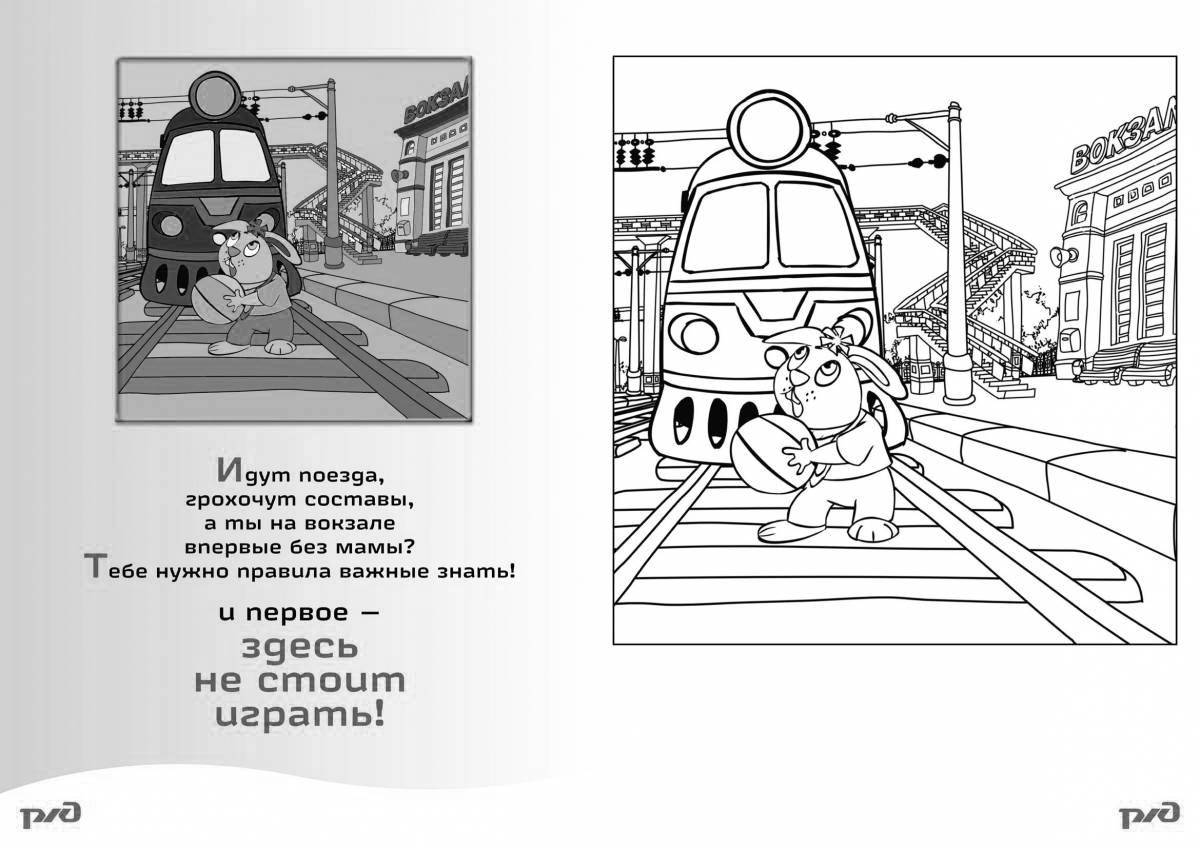 Safe road coloring page