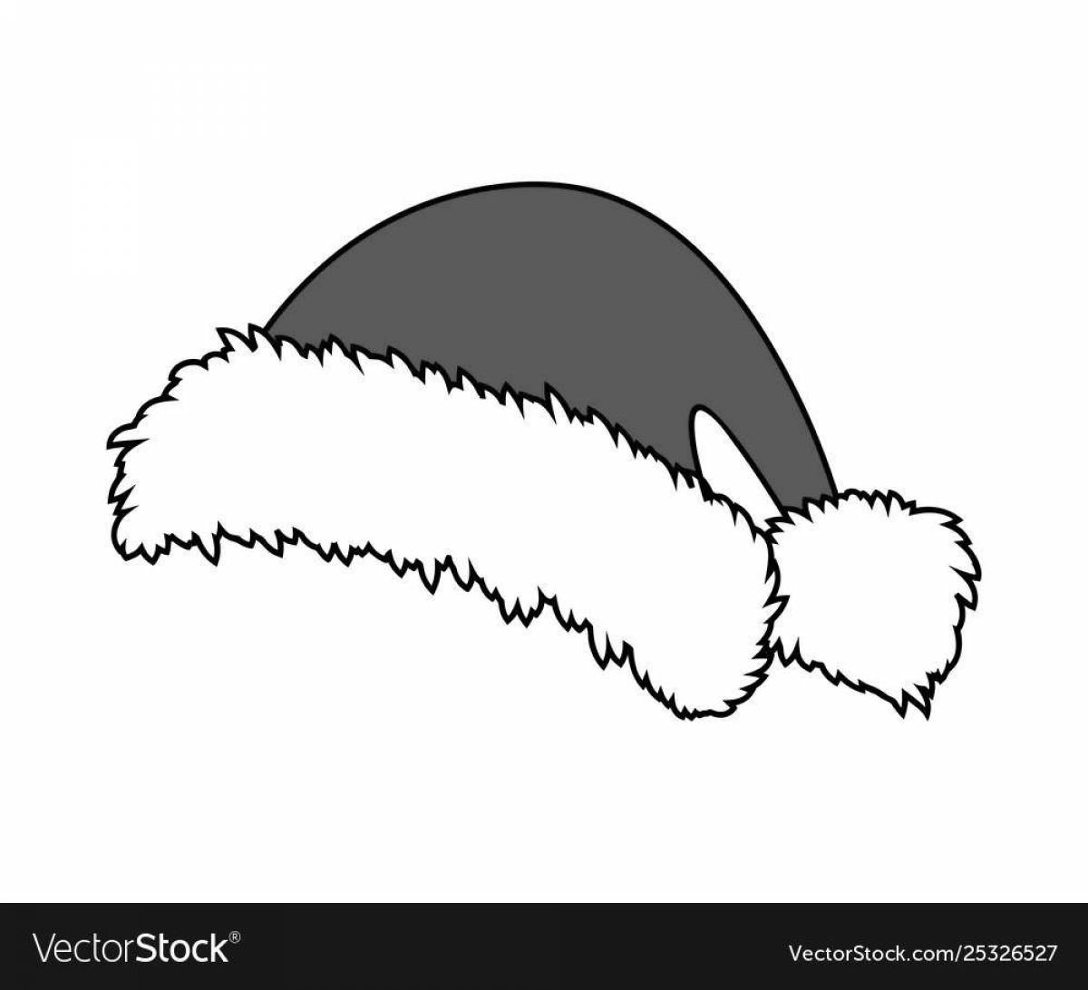 Christmas hat coloring book