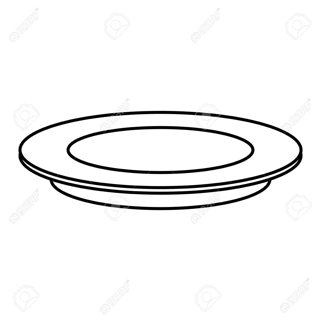 Милостивый рисунок тарелки