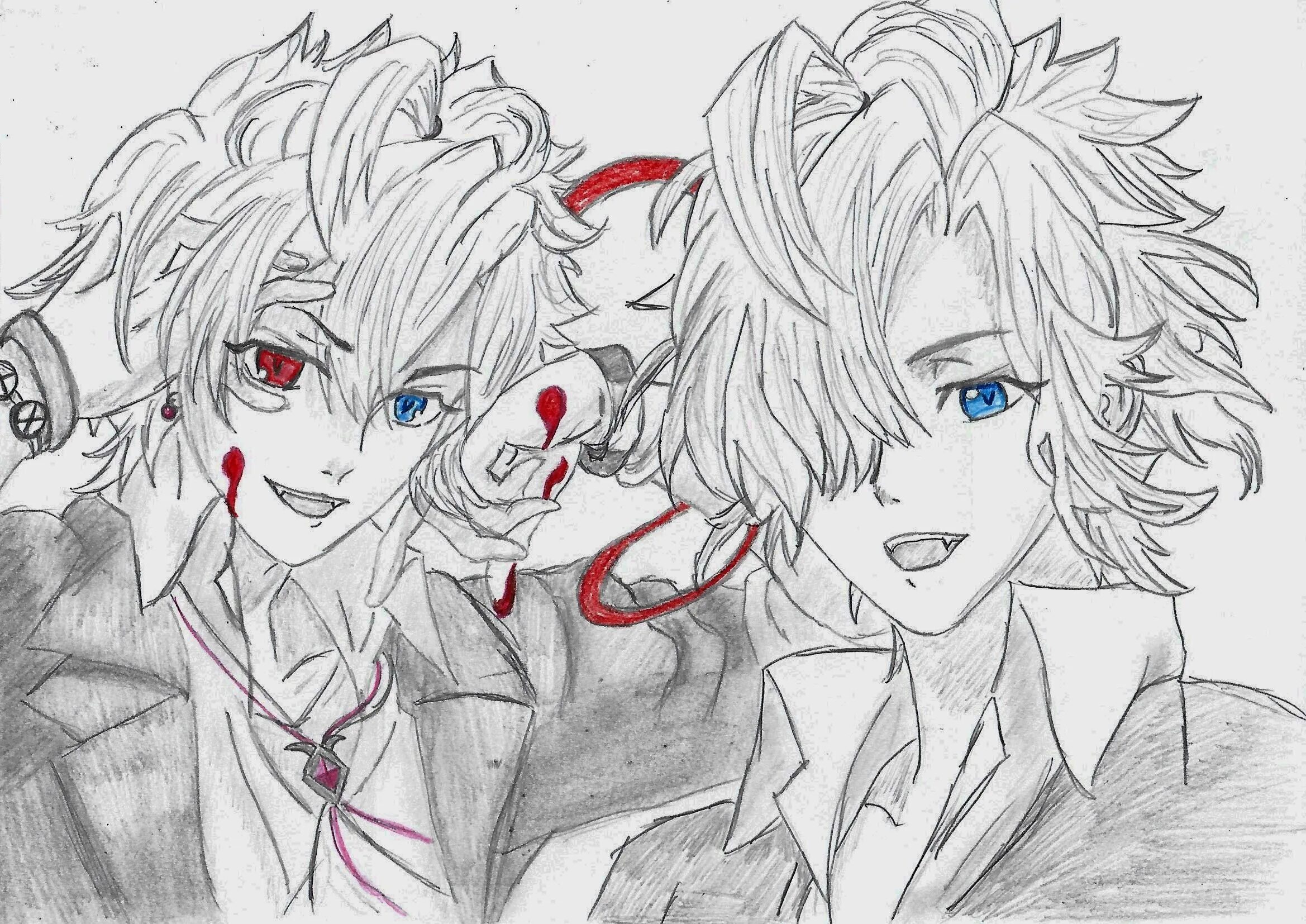 Coloring page wild devil lovers