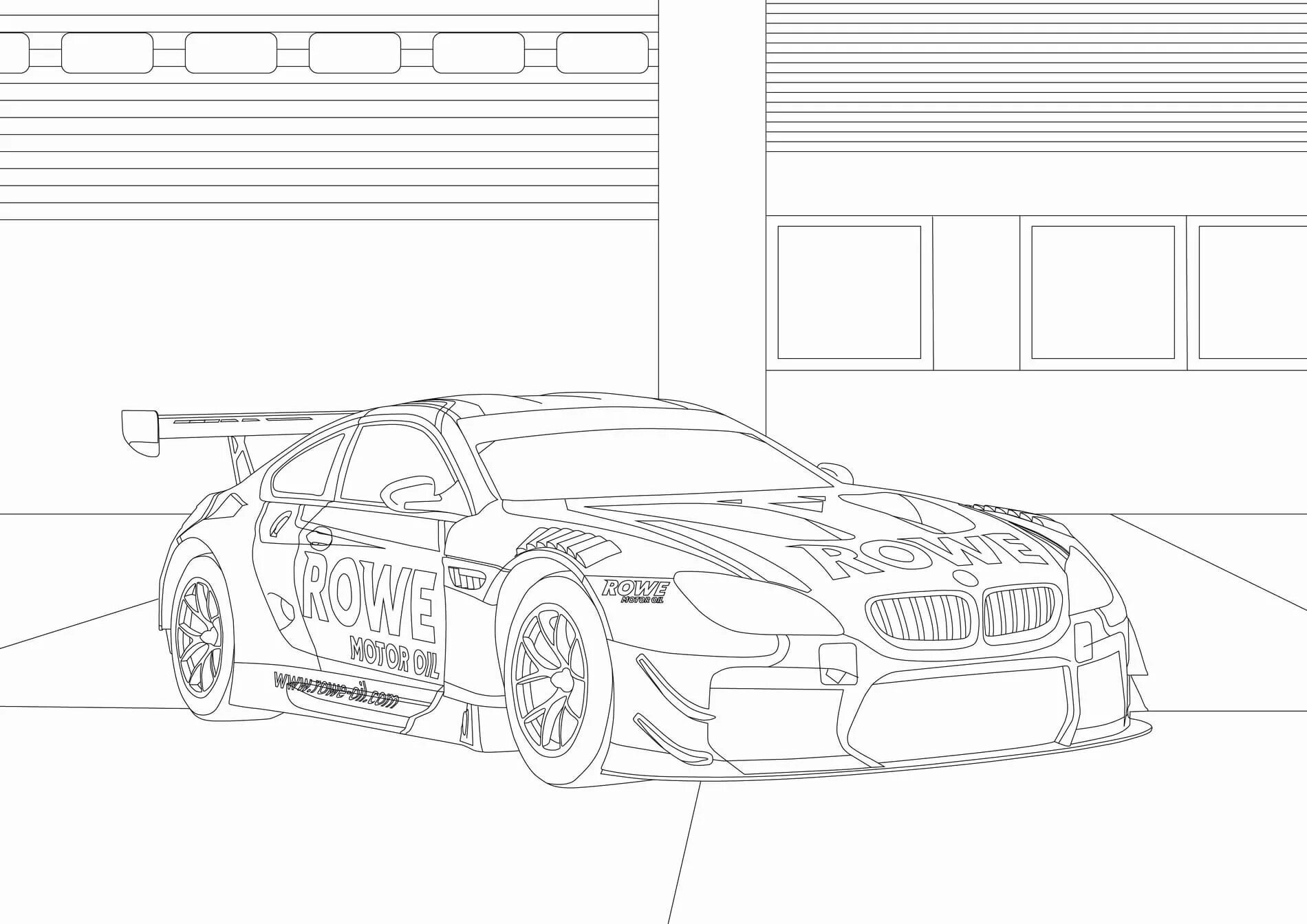 Brilliant coloring bmw racing