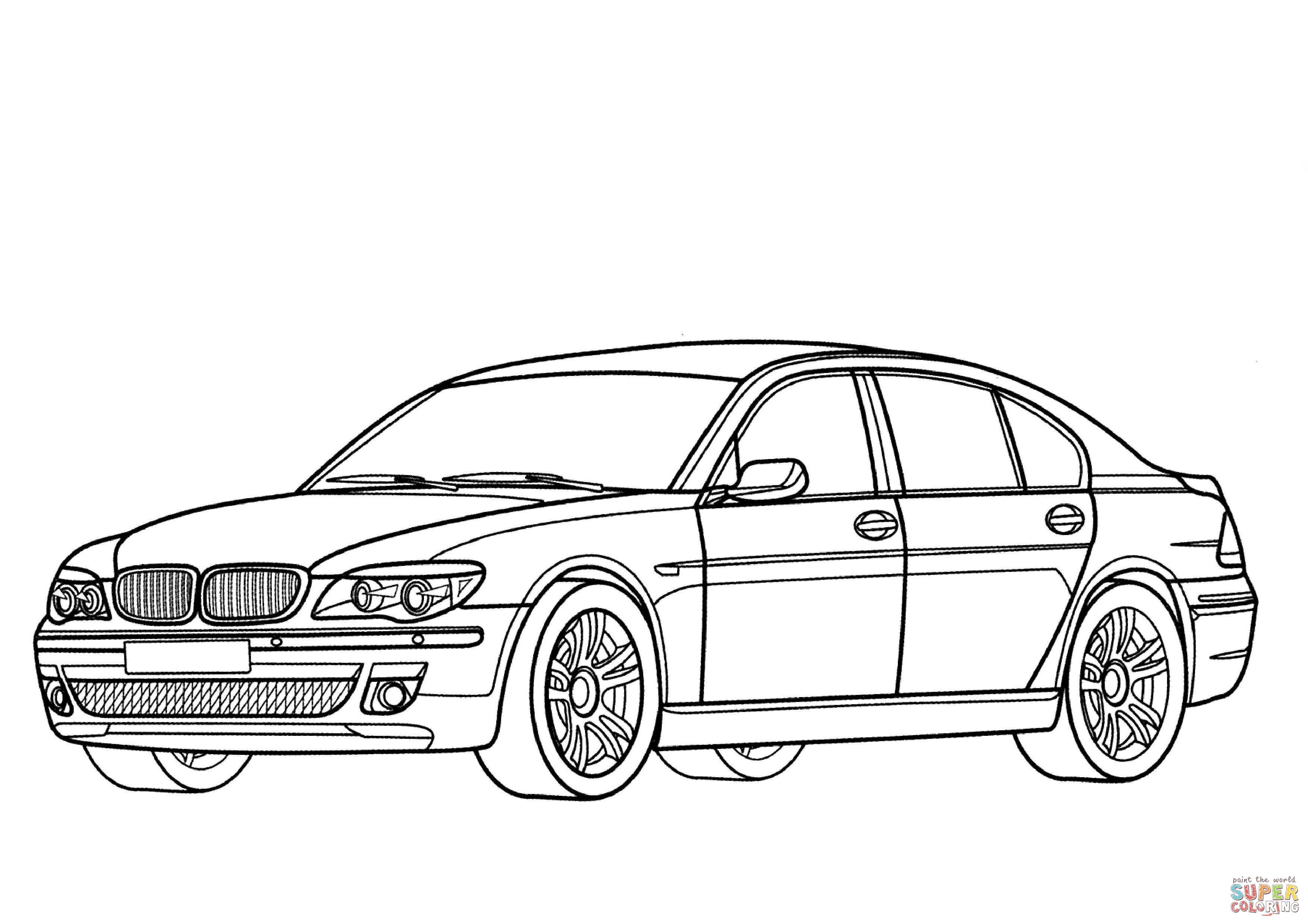 Bmw exotic racing coloring book