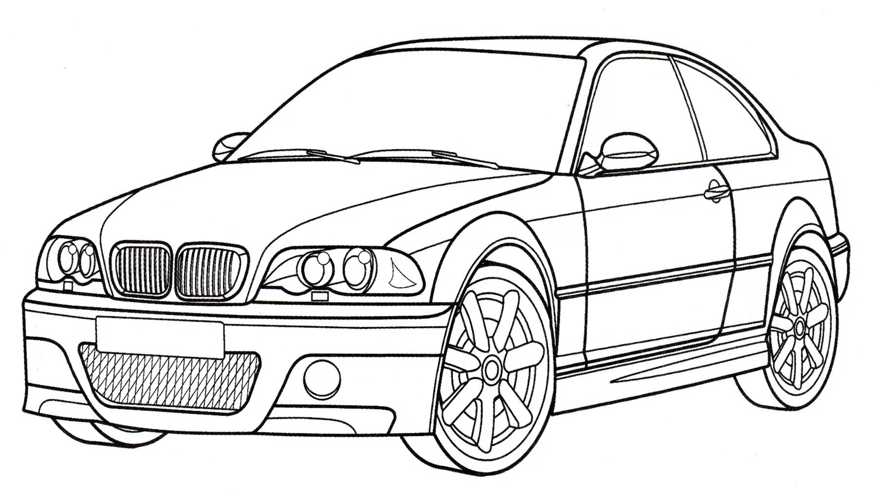 Bmw shiny racing coloring pages