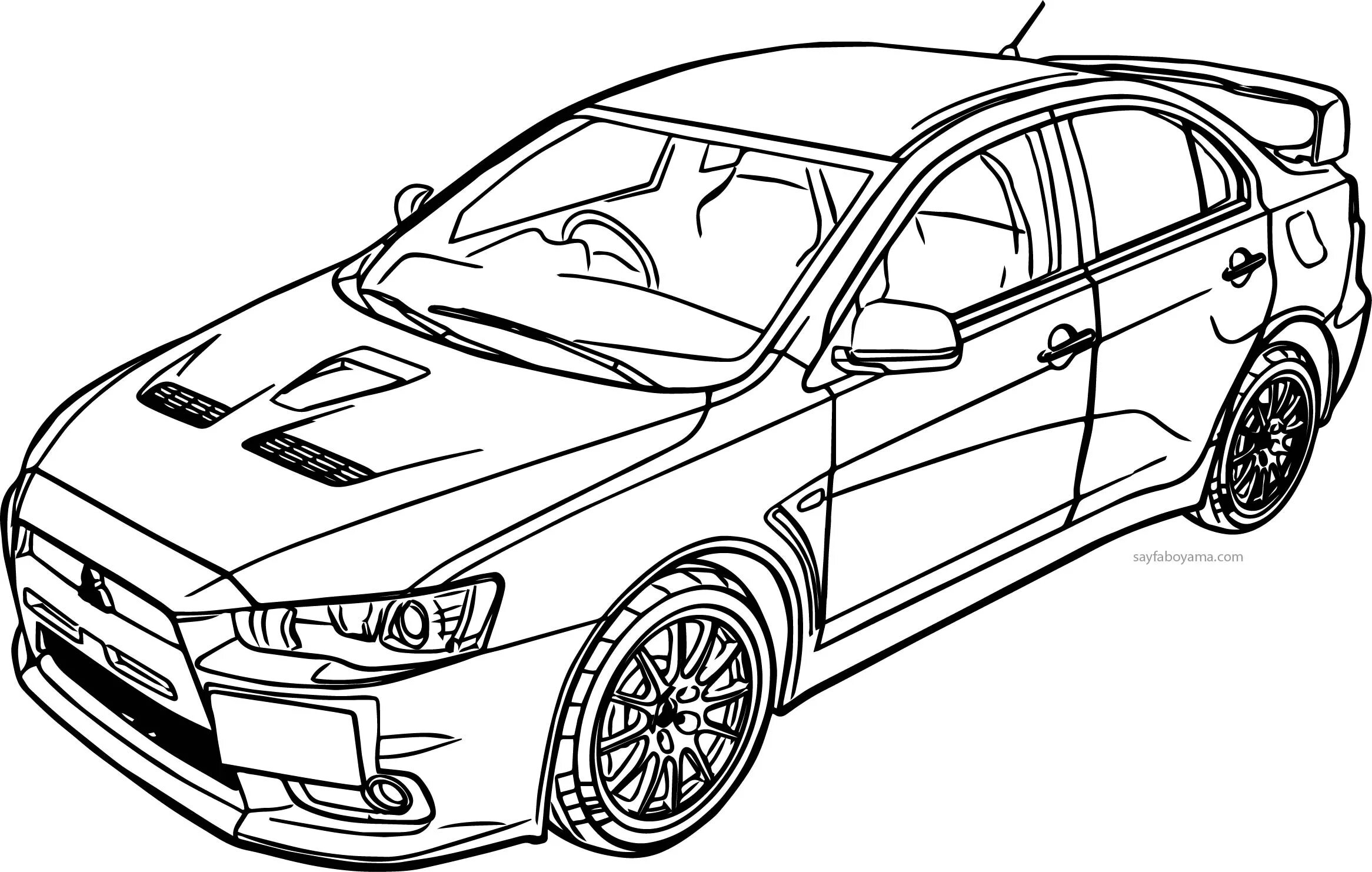 Great bmw racing coloring page