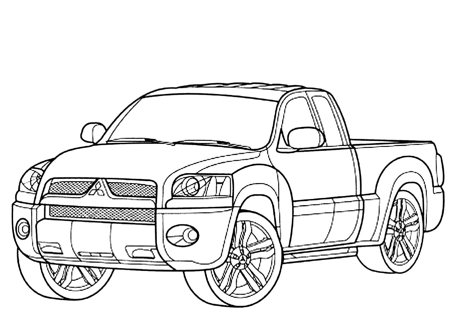 Coloring page funny passenger car