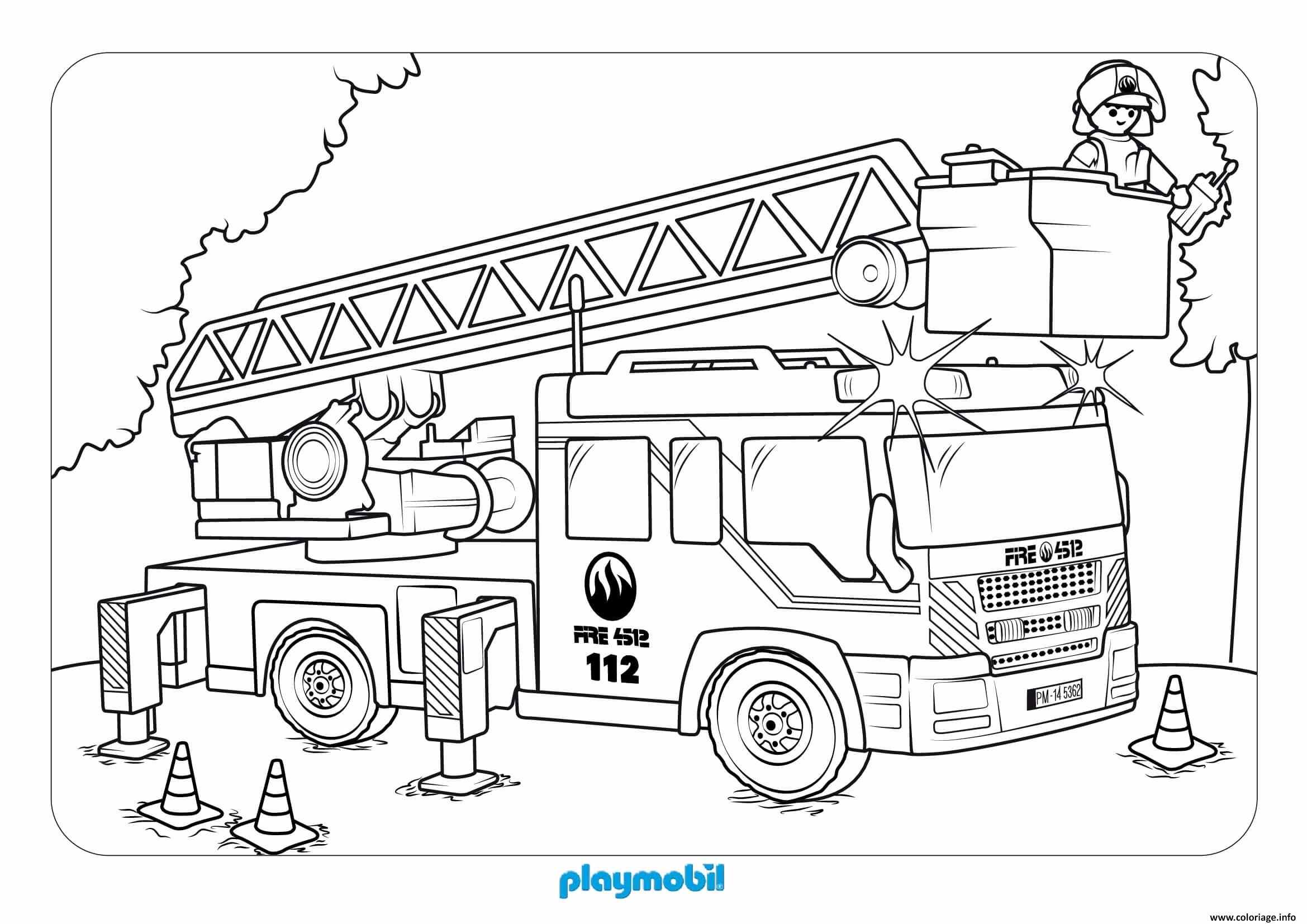 Coloring adventurous fire fighting equipment