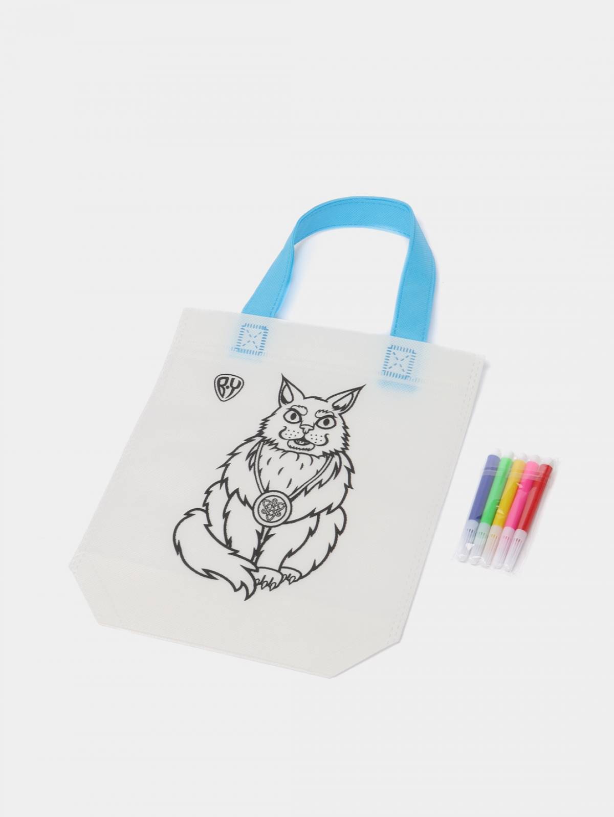 Coloring page modern shopping bag