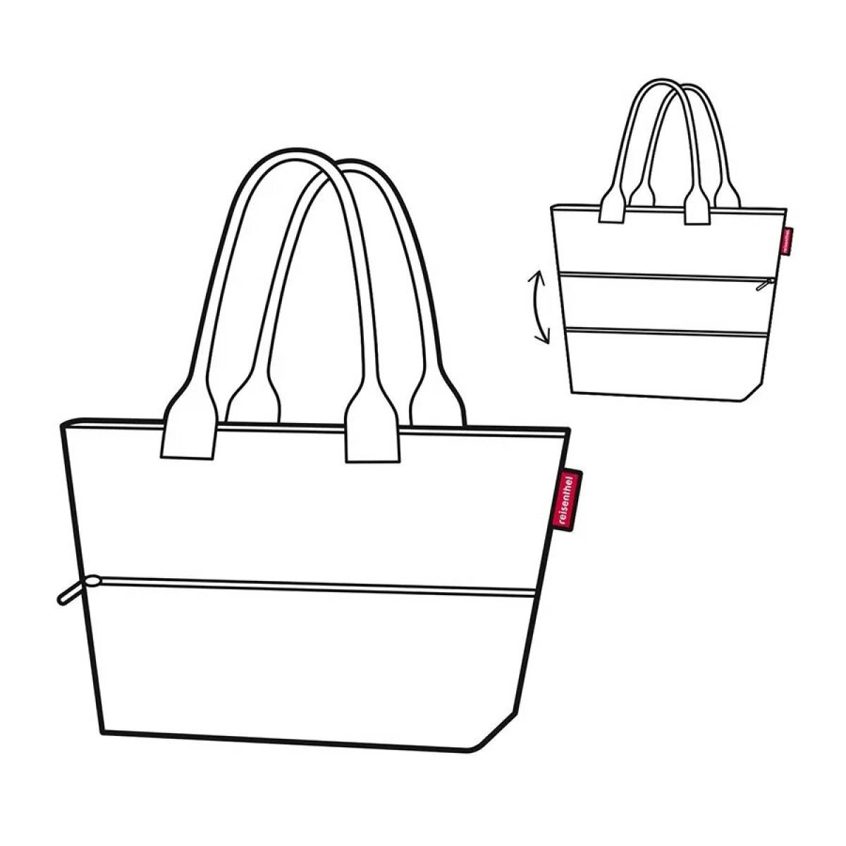 Attractive shopping bag coloring