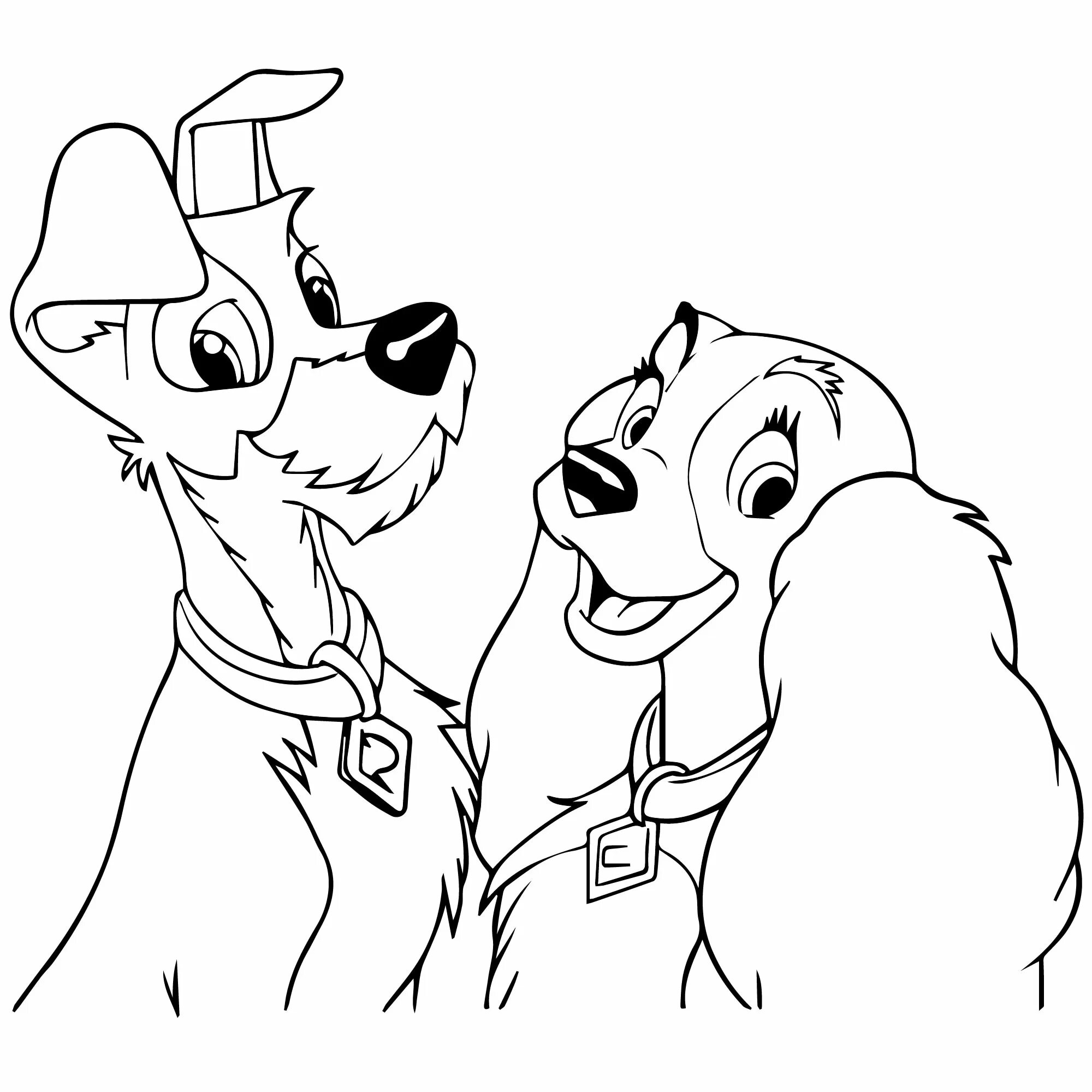 Entertaining cartoon dog coloring book