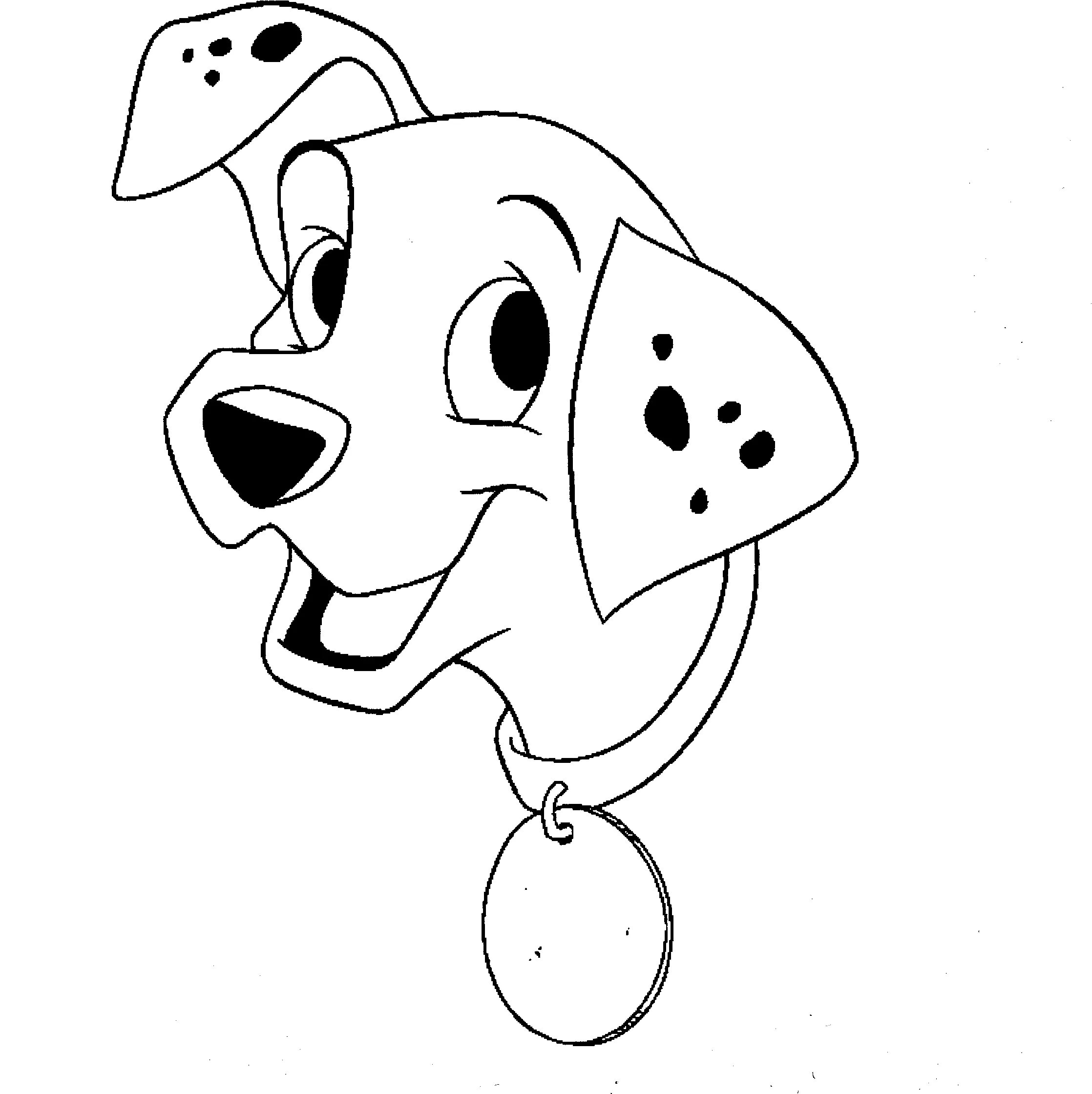 Adorable cartoon dog coloring book