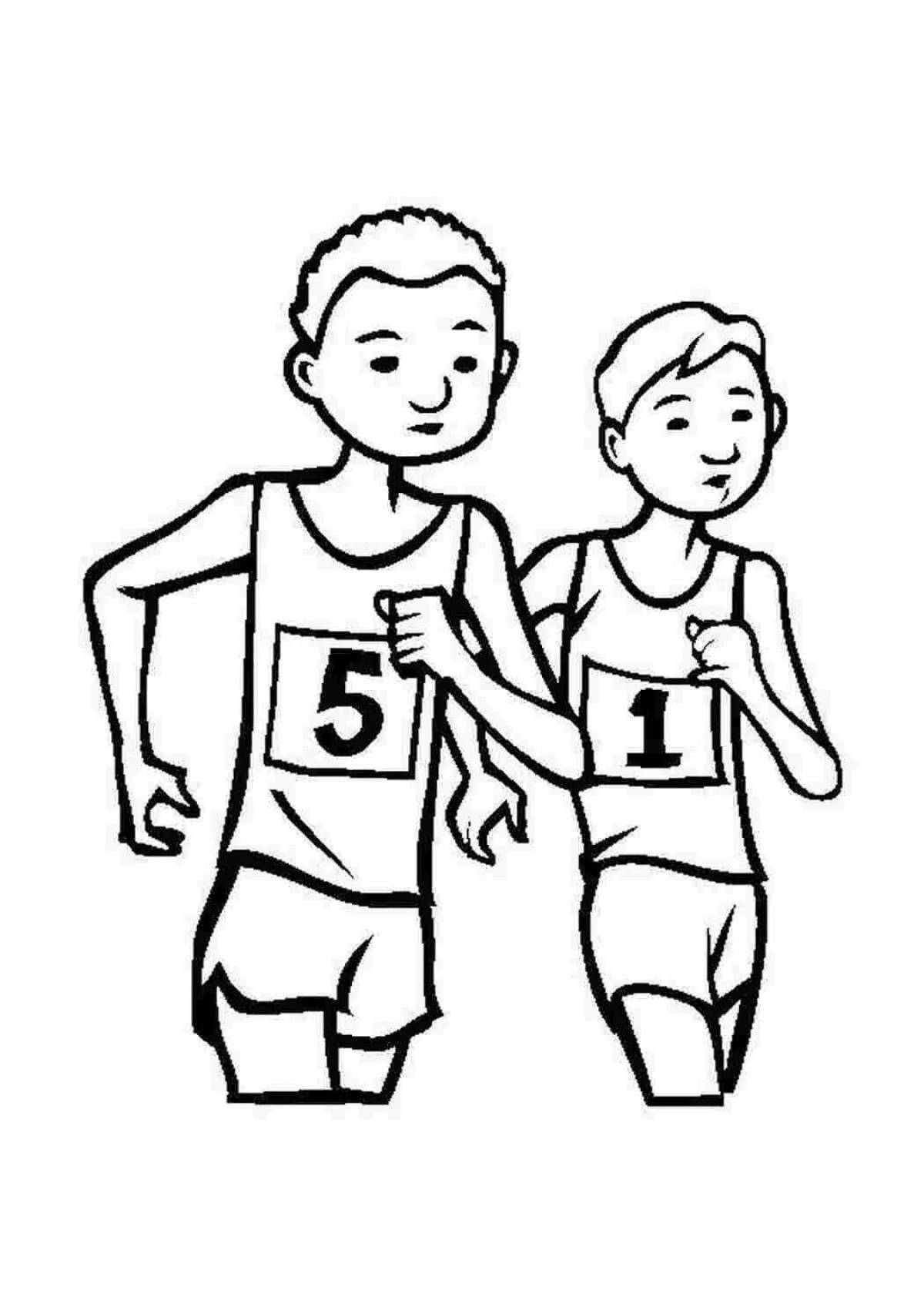 Fairytale Athletics coloring page