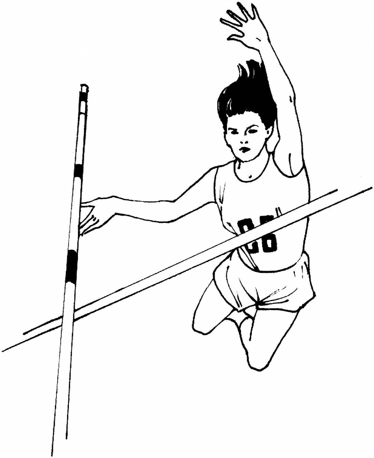 Outstanding Athletics coloring page