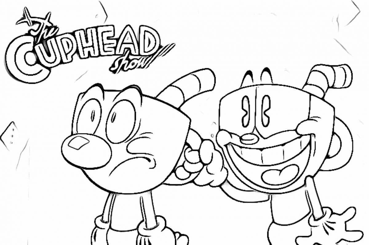 Coloring animated cuphead bosses