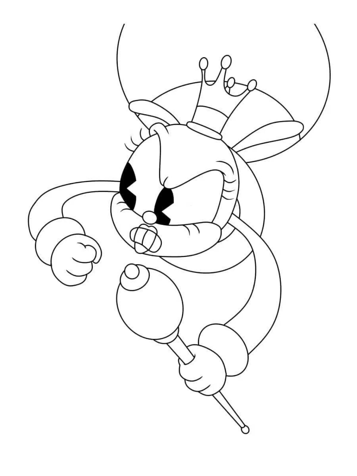 Cuphead magic bosses coloring book