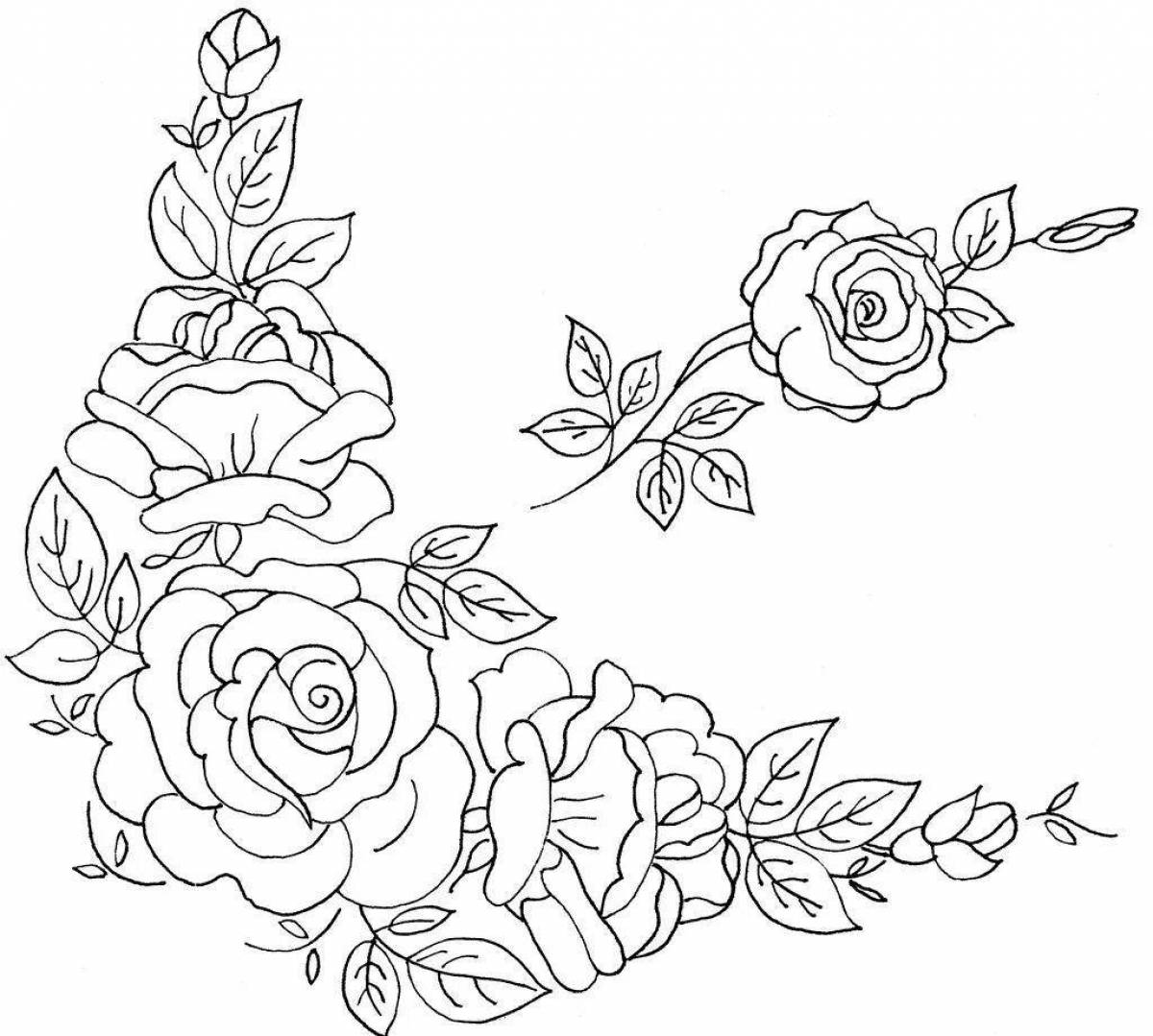 Photo Dazzling pavlovskiy posad coloring book