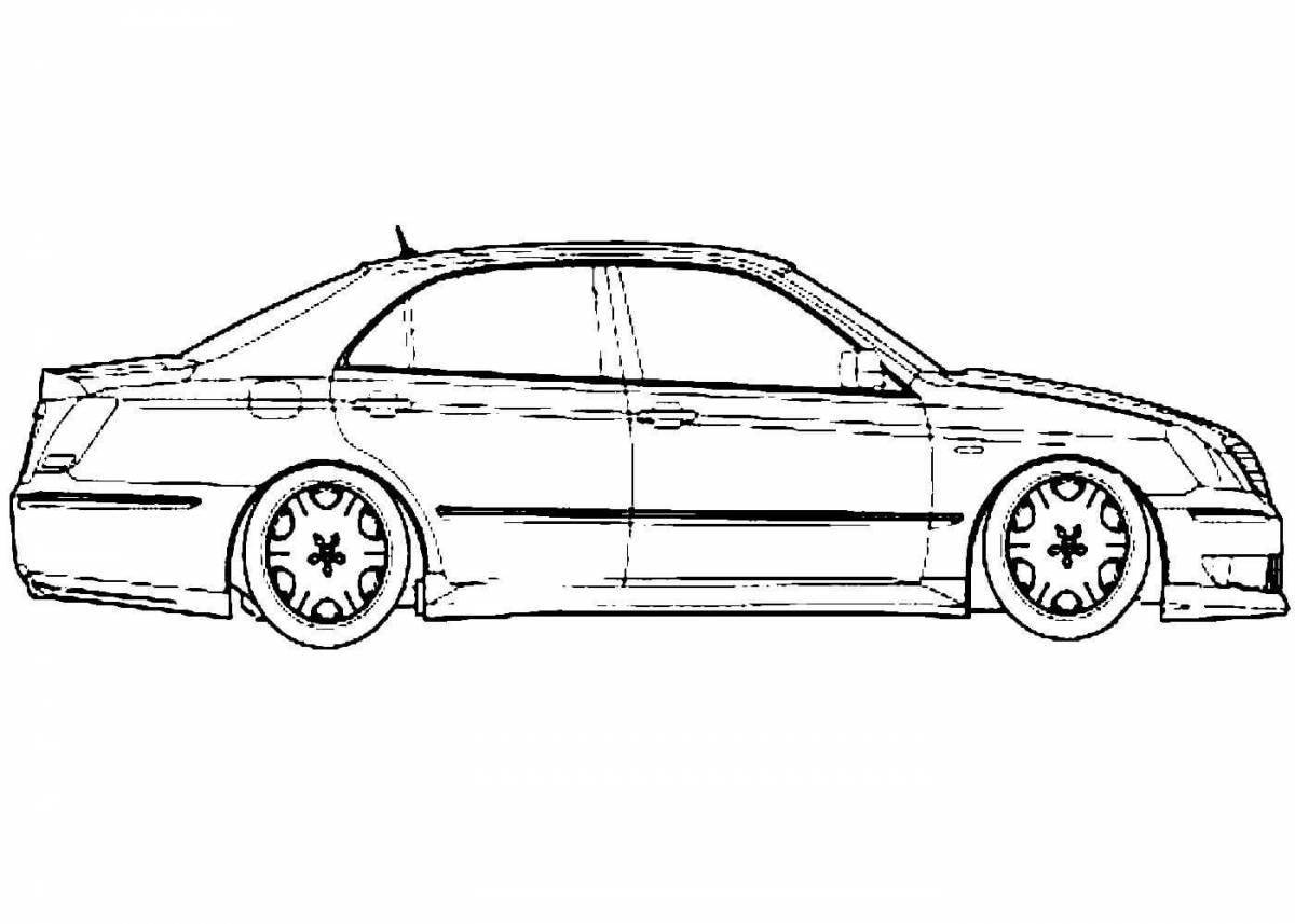 Toyota teaser dynamic coloring page