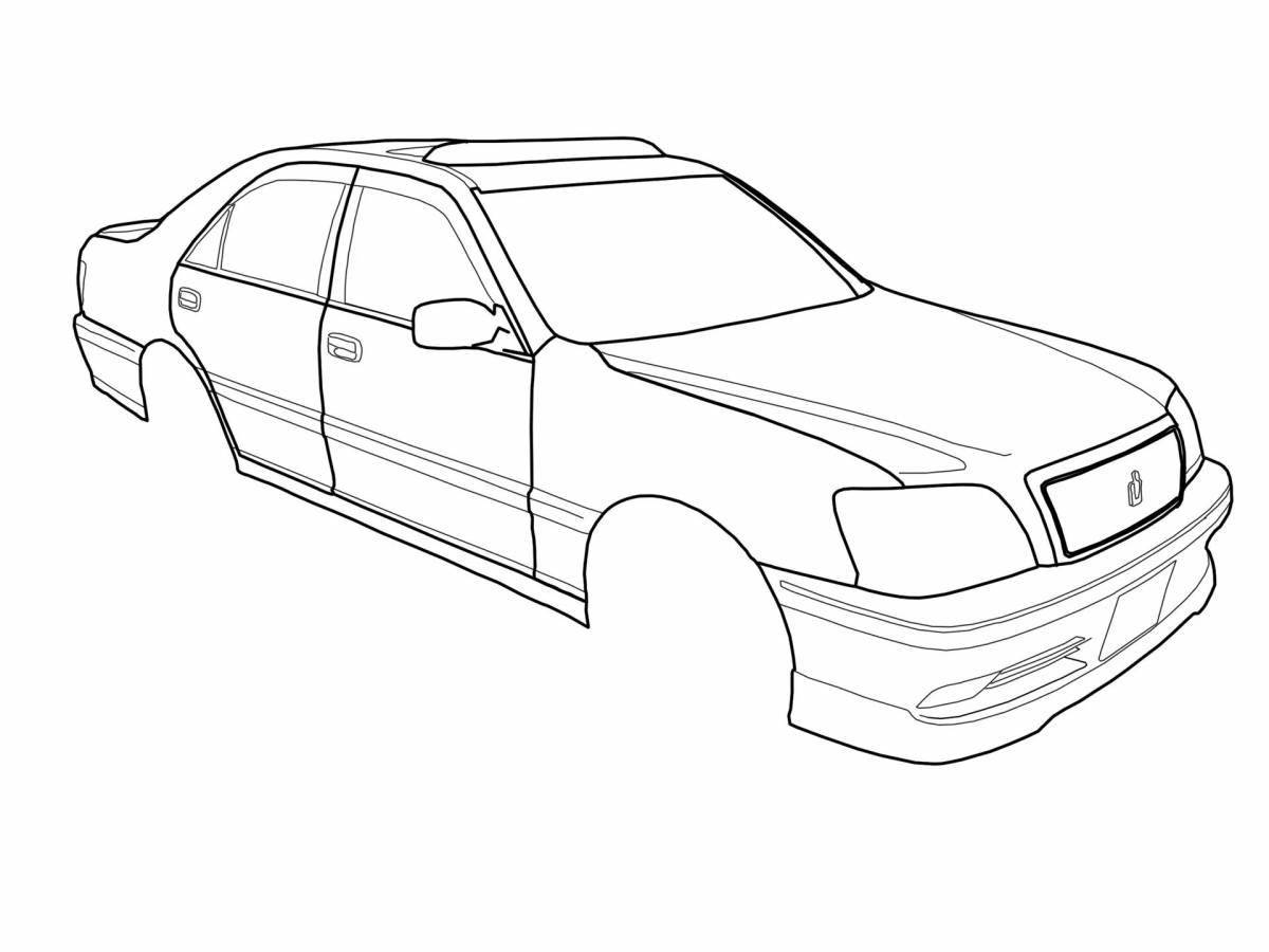 Amazing toyota teaser coloring page