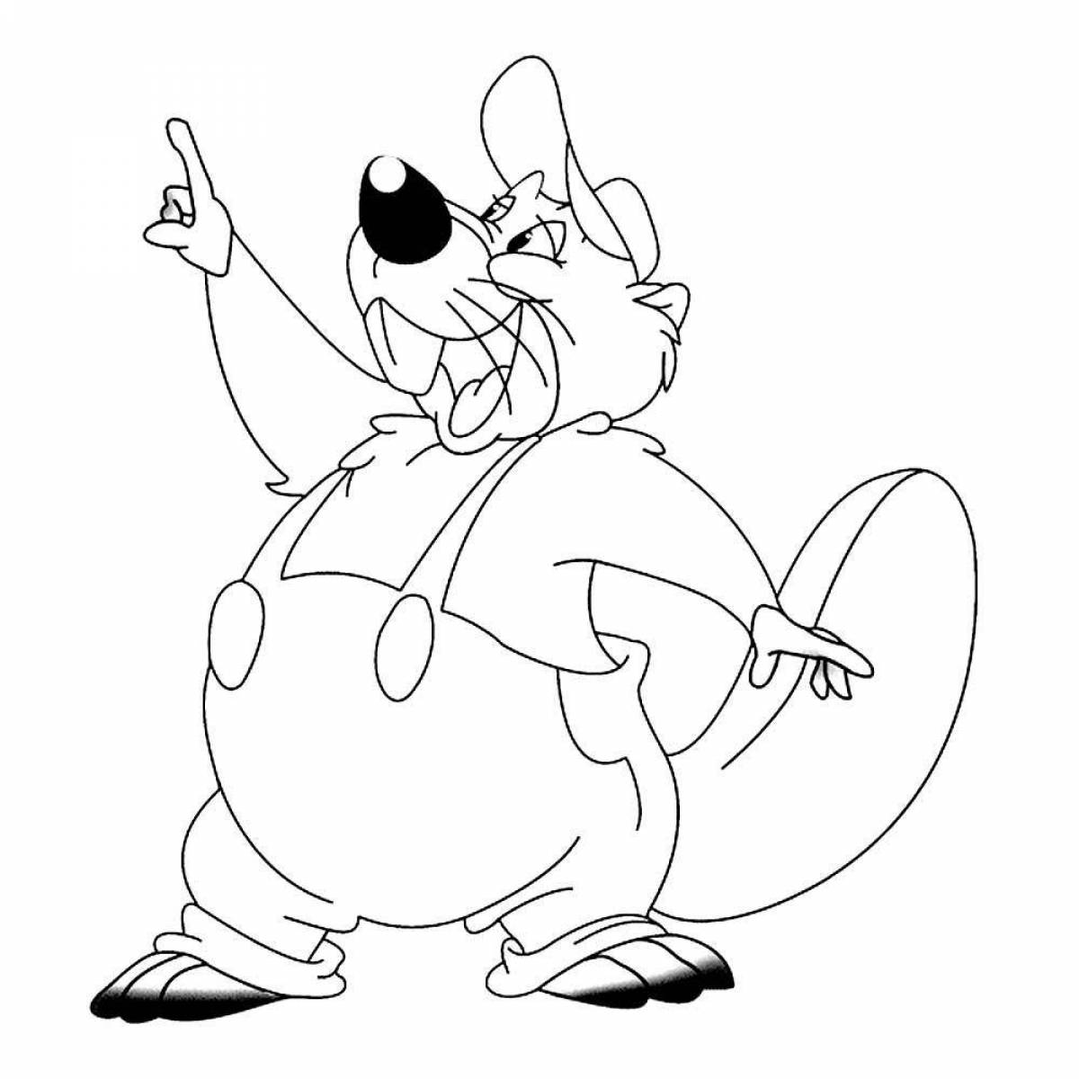 Photo Cute beaver coloring page