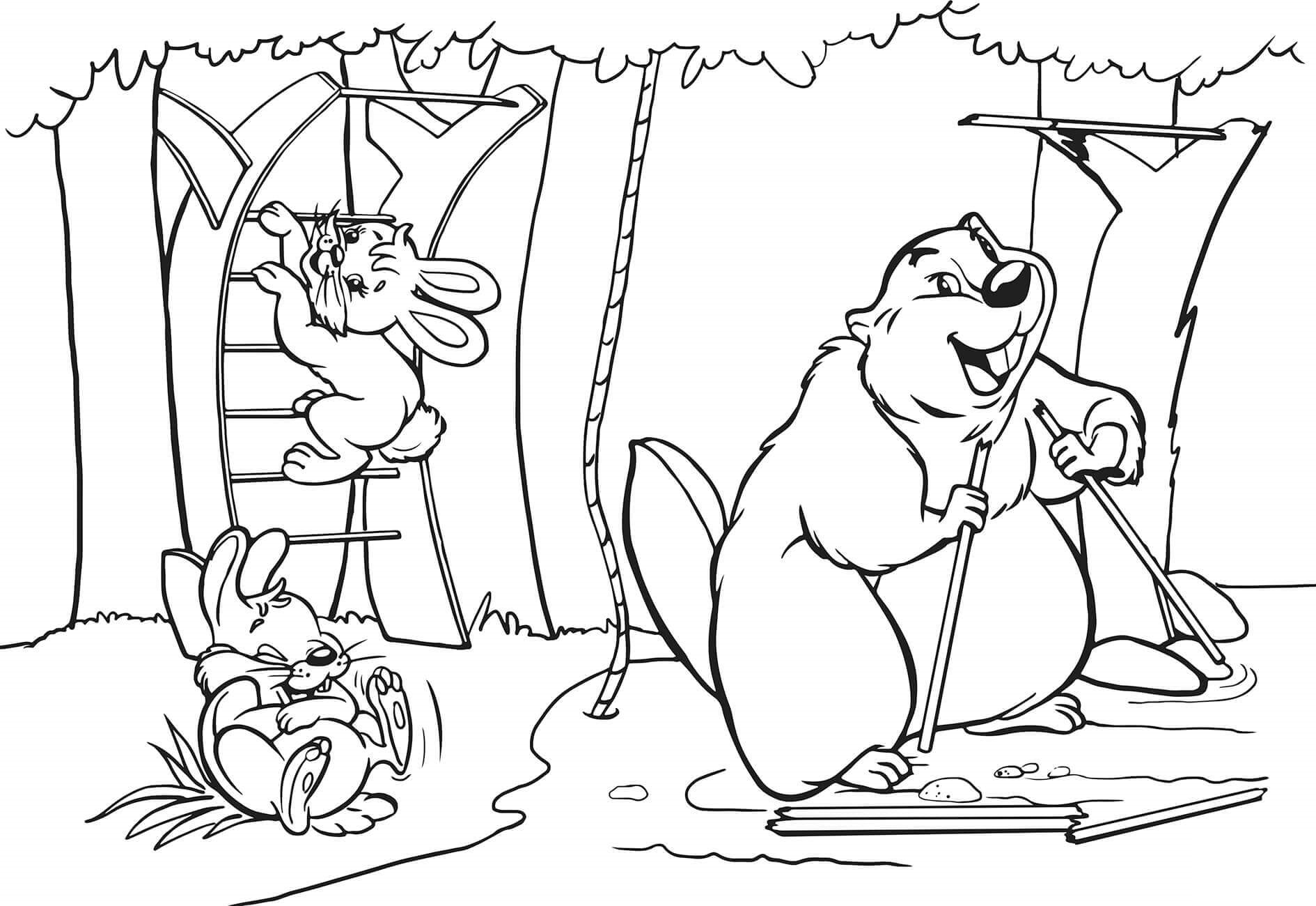 Beaver coloring inspiration