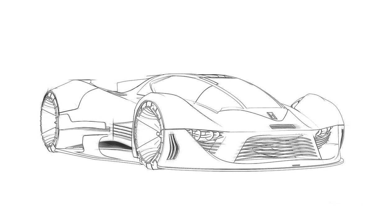 Bugatti cop glamor coloring book