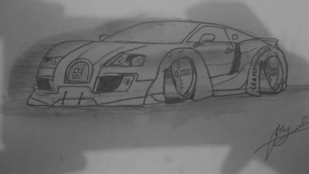 Bugatti police playful coloring page