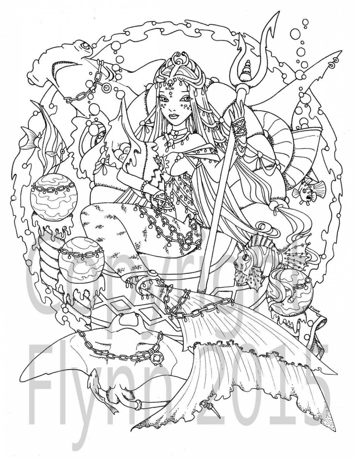 Tempting coloring mermaid complex