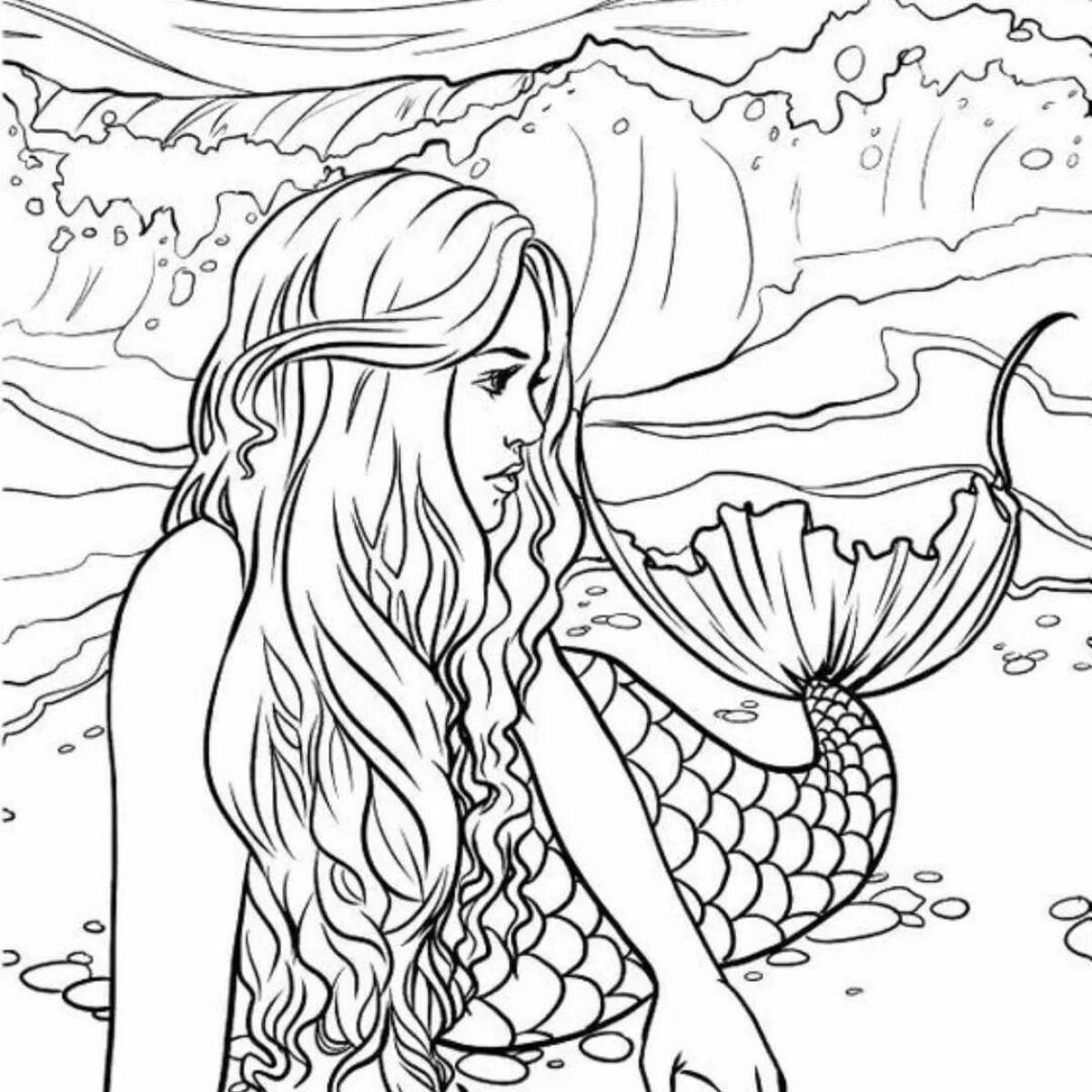 Perfect coloring mermaid complex