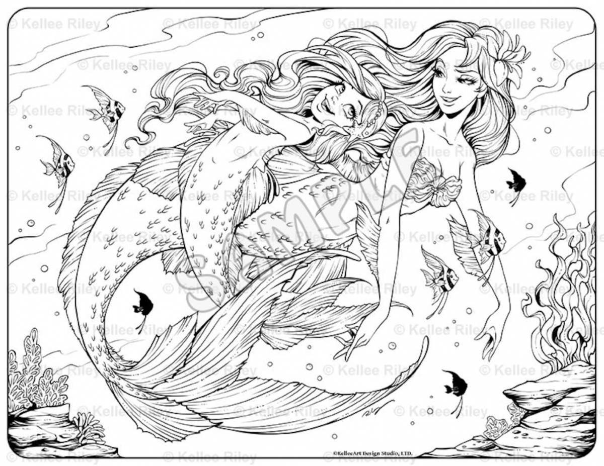 Exotic coloring mermaid complex