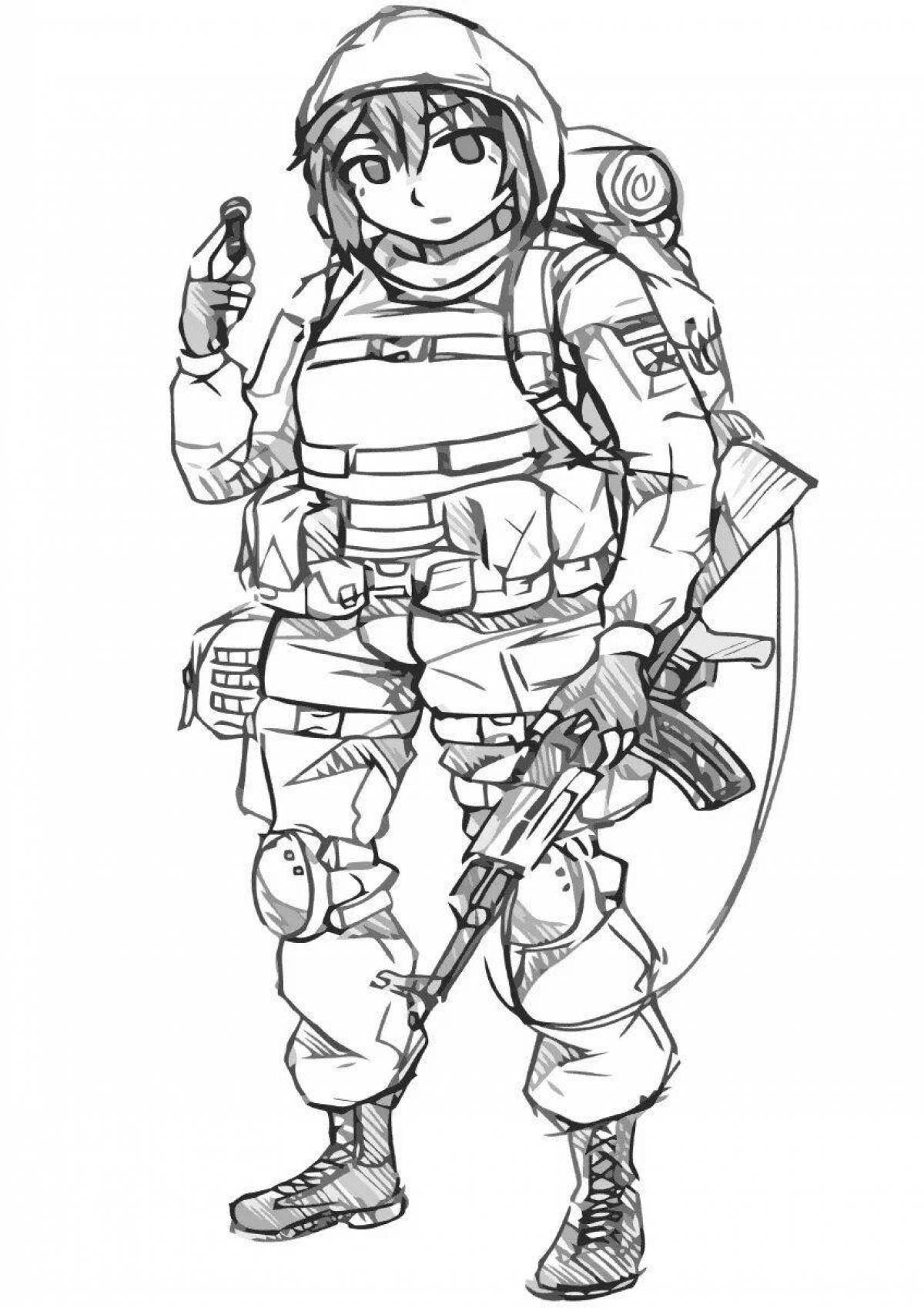 Joyful stalker duty coloring book