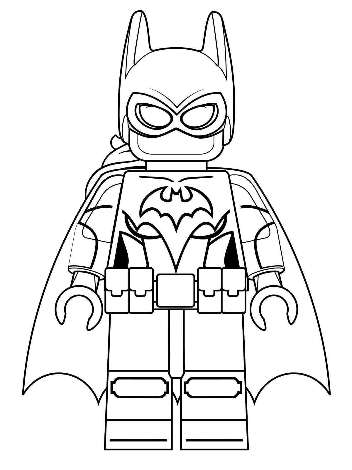 Colorful lego flash coloring page