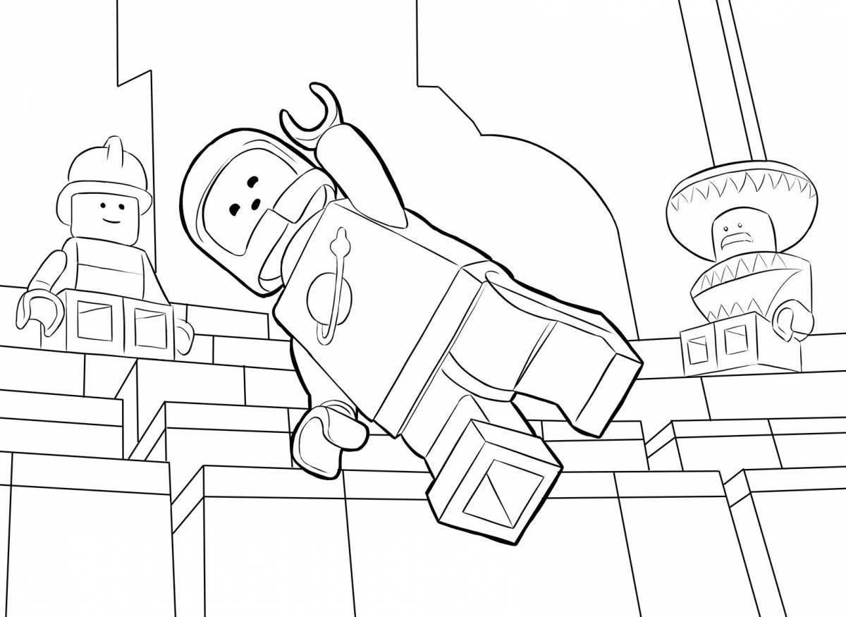 Animated lego flash coloring page