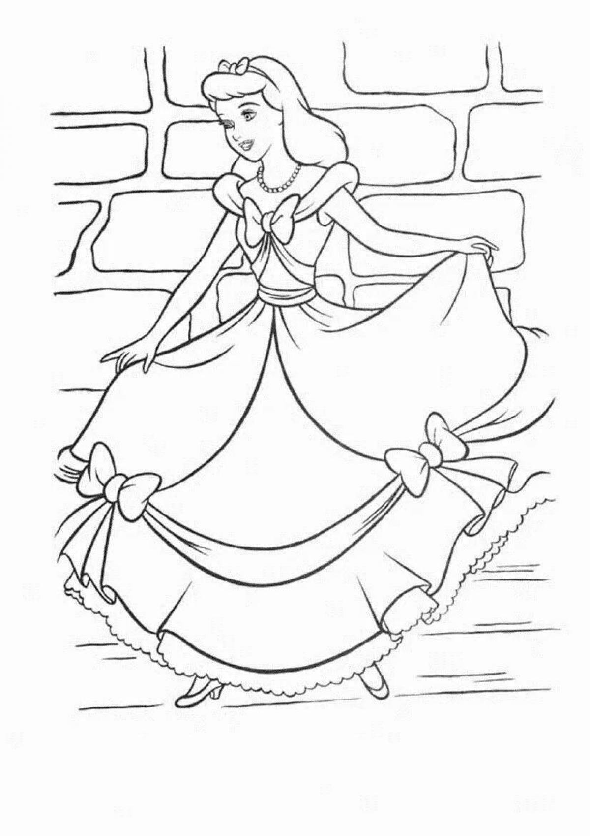 Cinderella coloring page