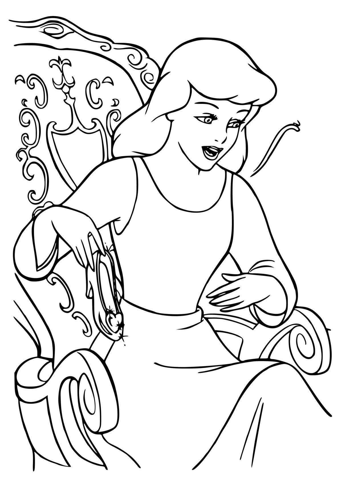 Cinderella coloring page