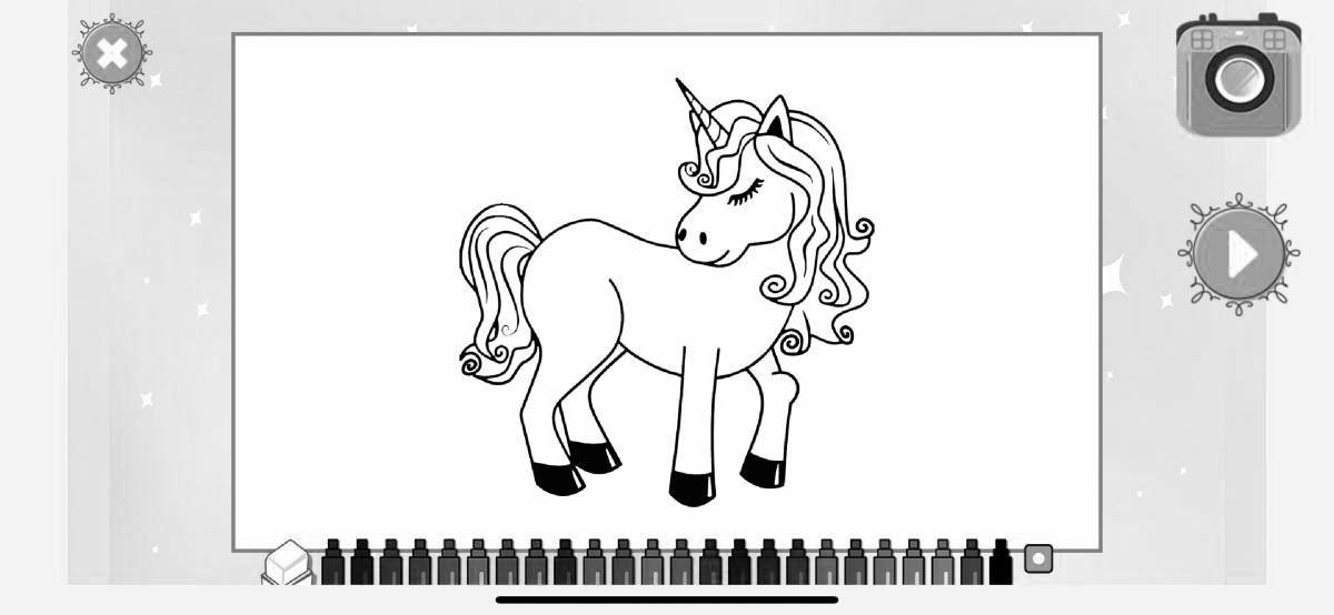 Awesome unicorn coloring games