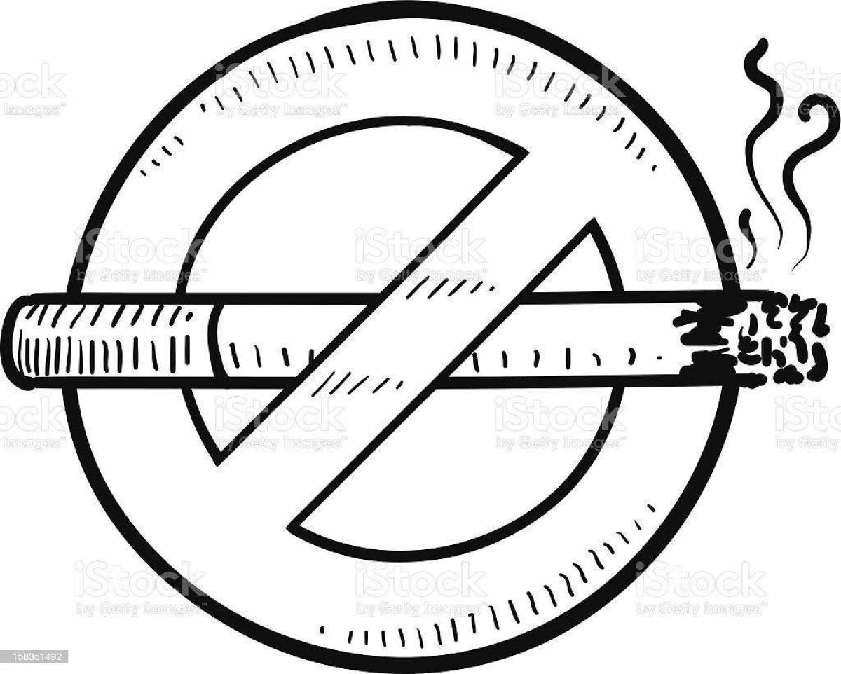 Раскраска Увлекательная раскраска «никаких наркотиков»