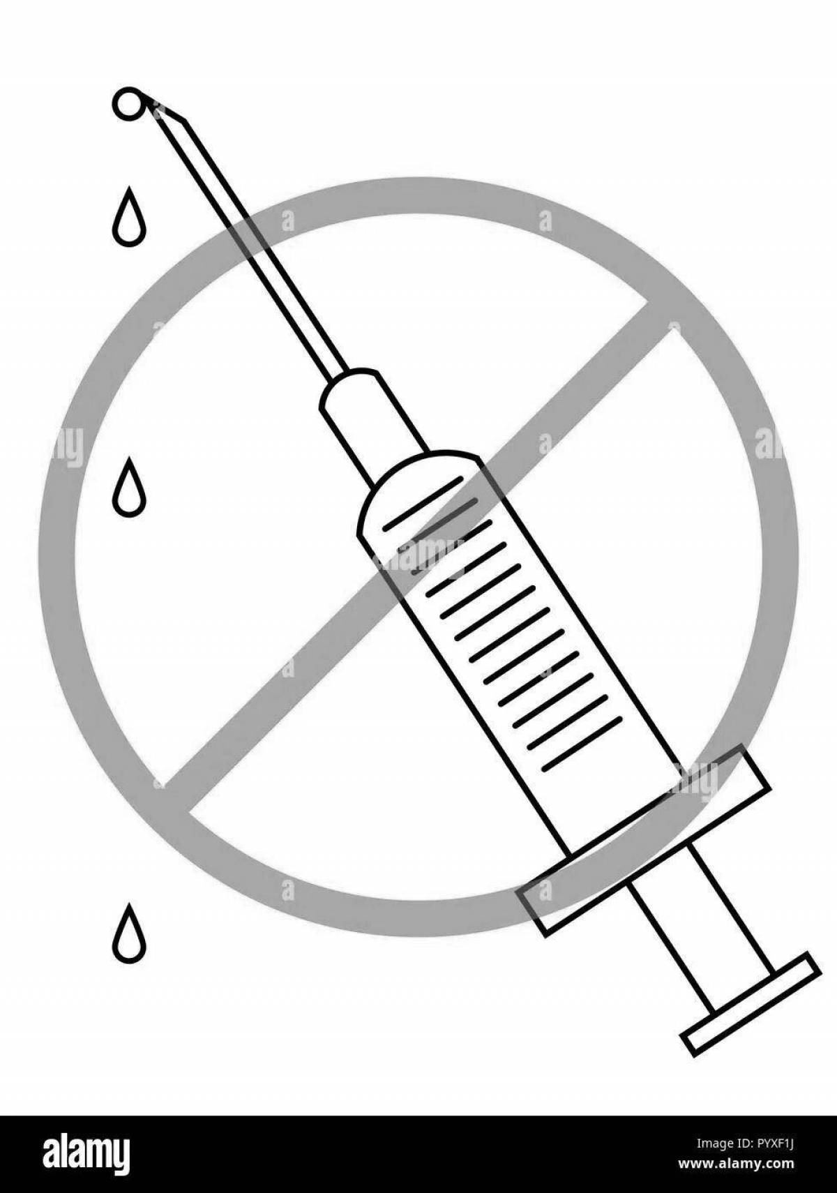 Раскраска Инновационная страница раскраски без наркотиков