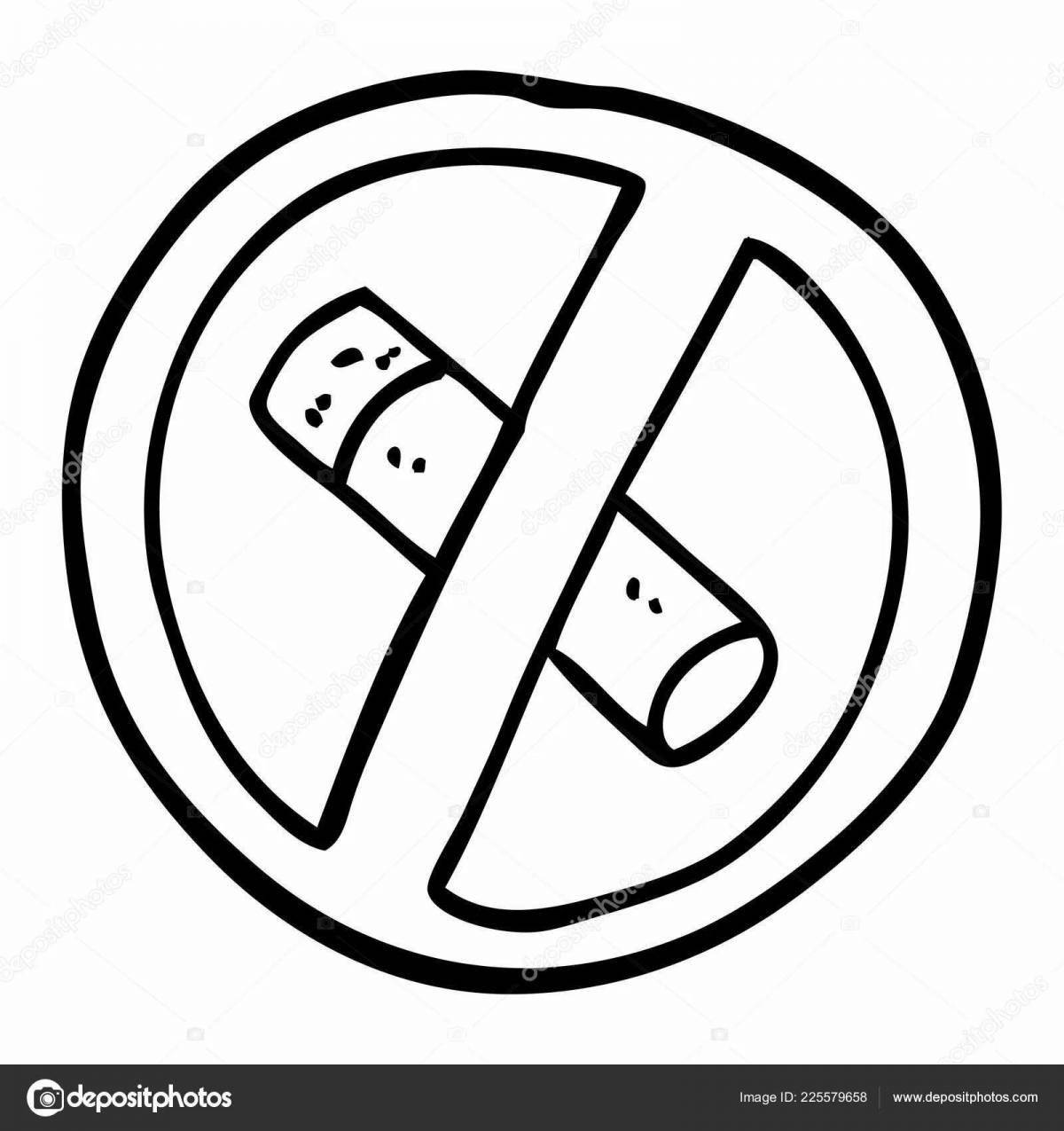 Раскраска Раскраска «поощрение отказа от наркотиков»