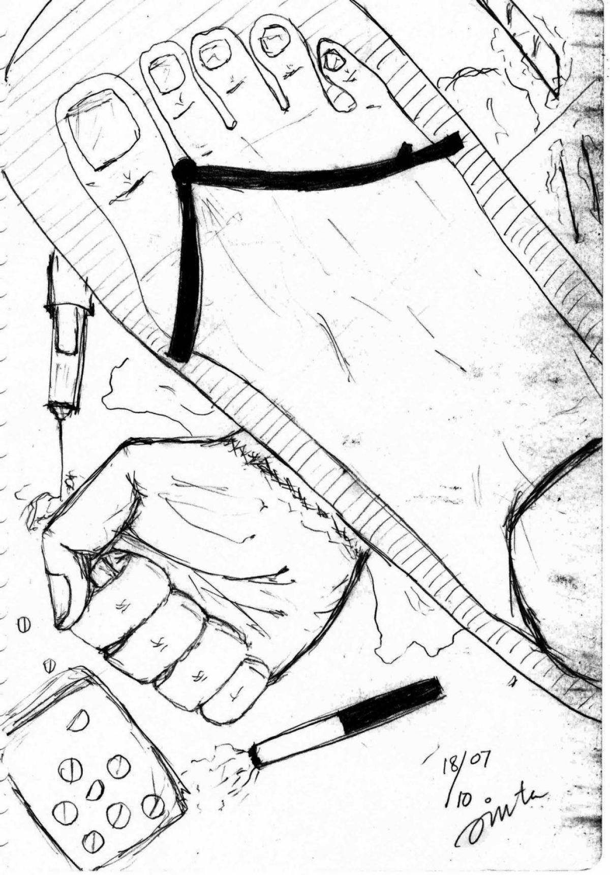 Раскраска Красочная страница раскраски без наркотиков