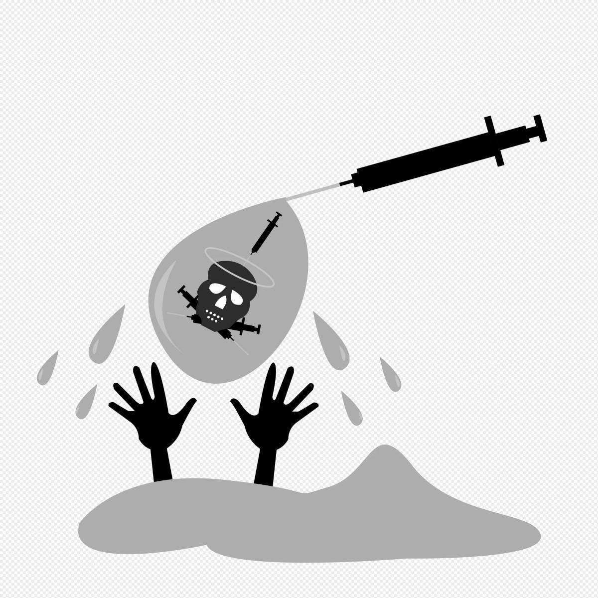 Раскраска Раскраски без наркотиков