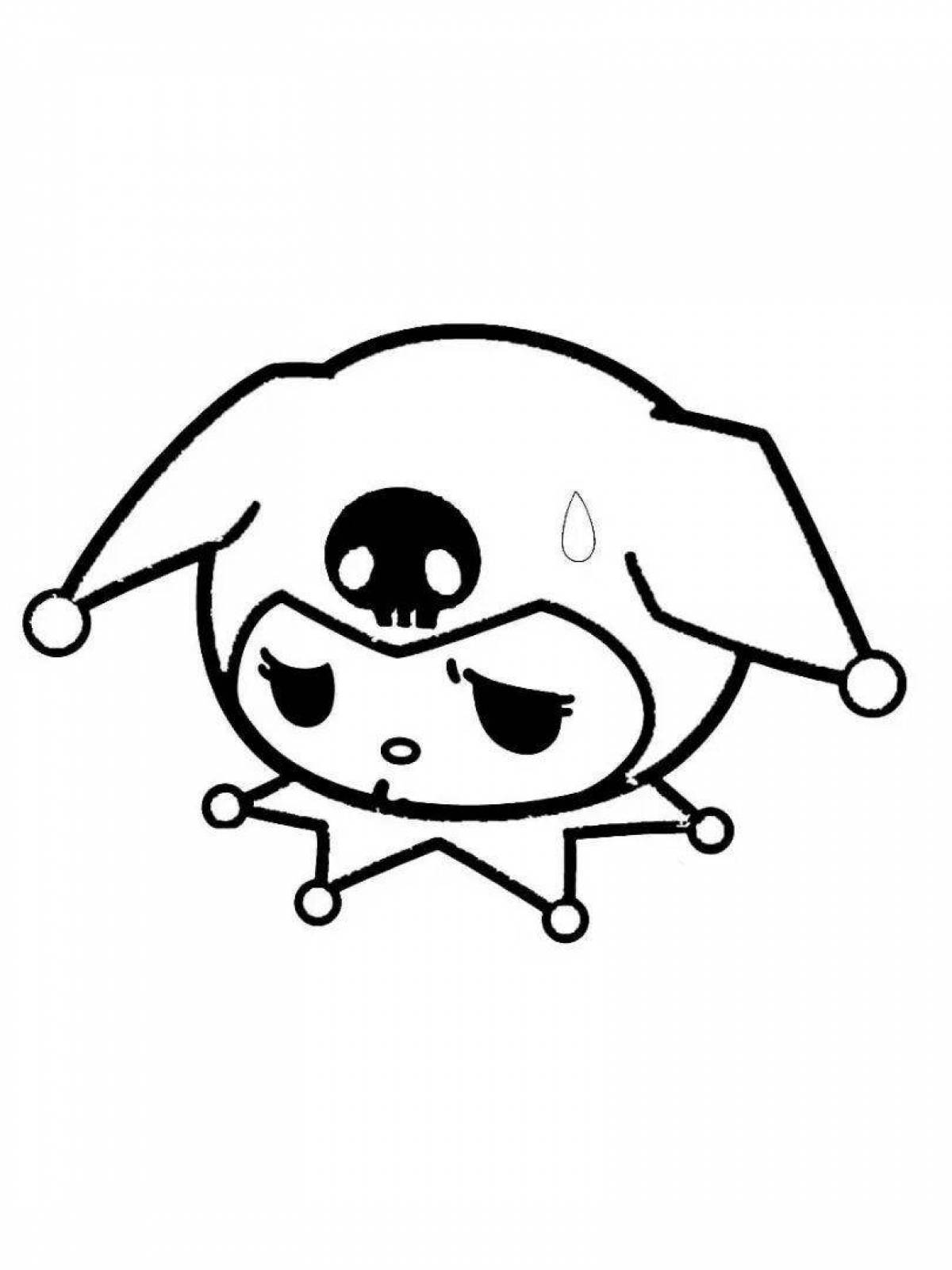 Раскраска Fun kuromi a lot coloring page