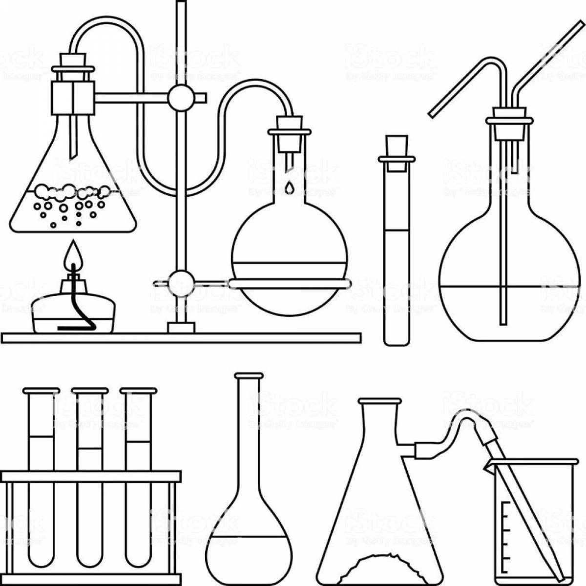 Химическая посуда рисунки