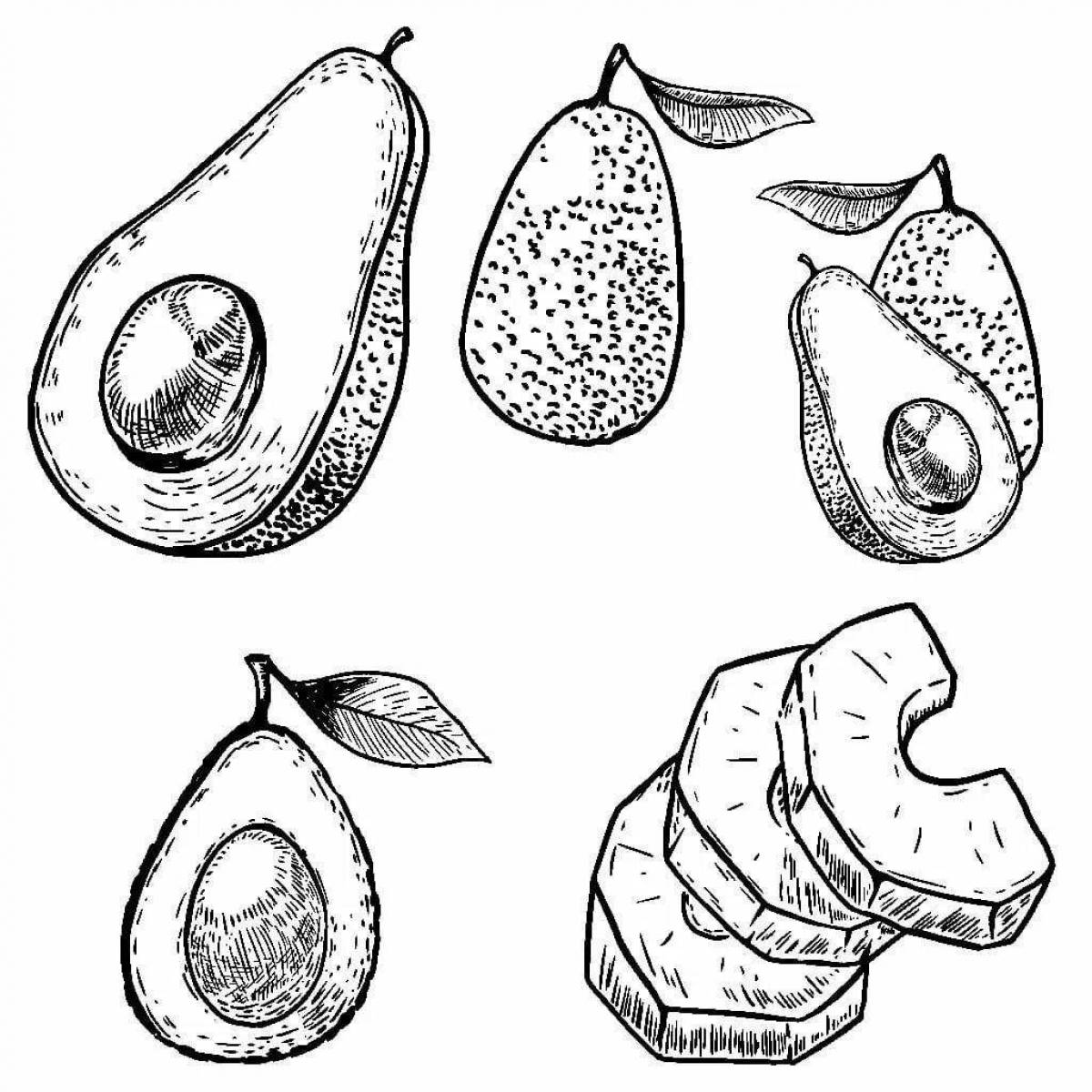 Photo Little playful avocados