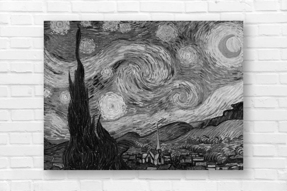 Glitter starry night coloring page