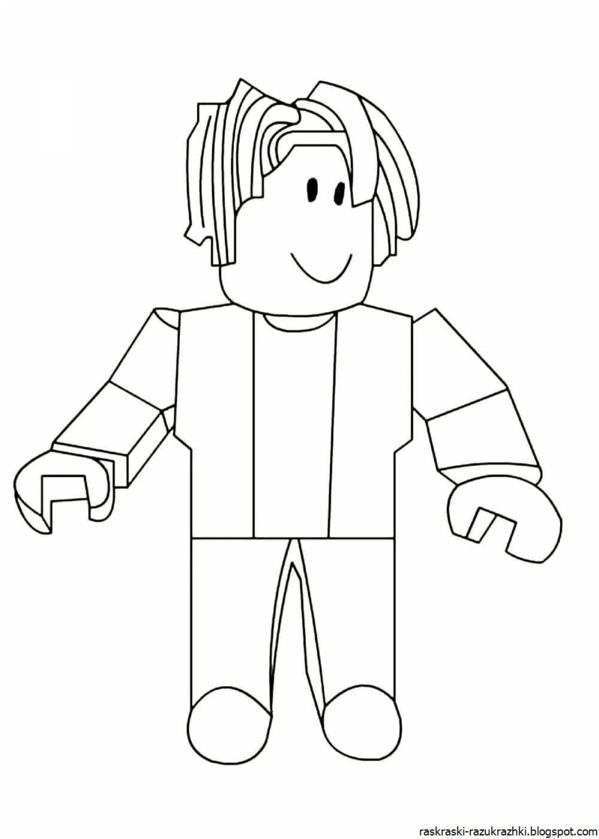 Color dynamic roblox body coloring page