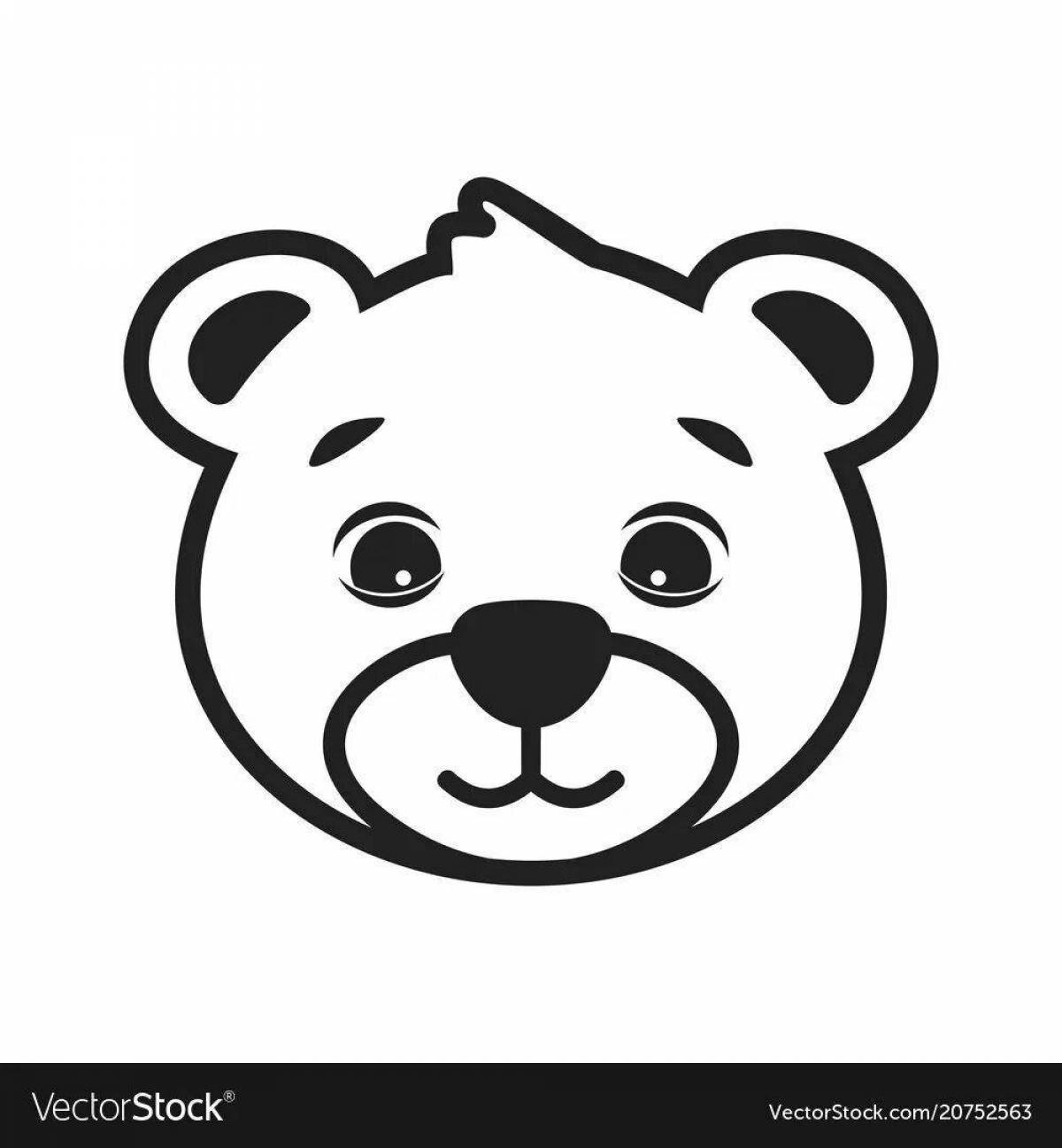 Teddy bear coloring page