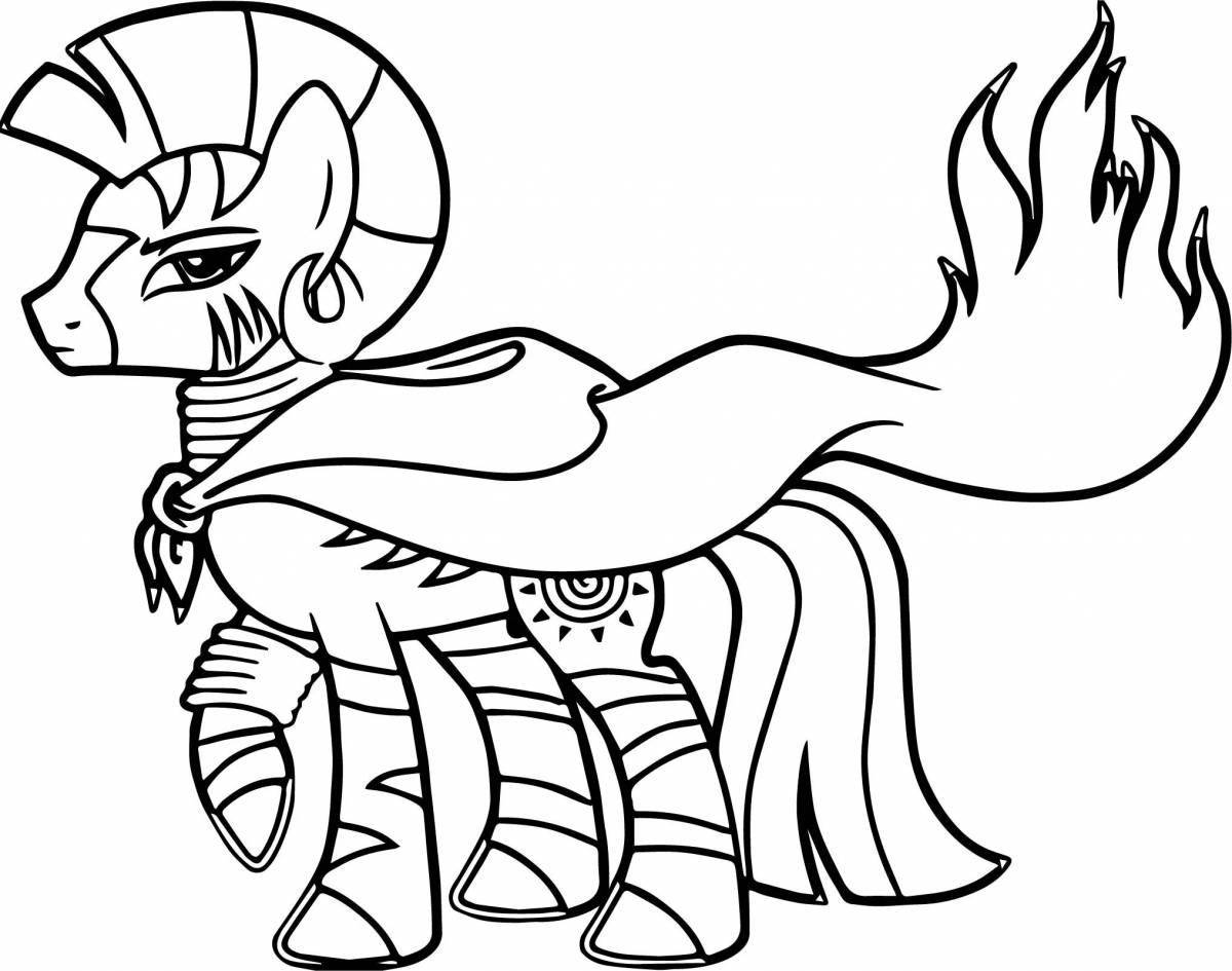 Lovely storm pony coloring page